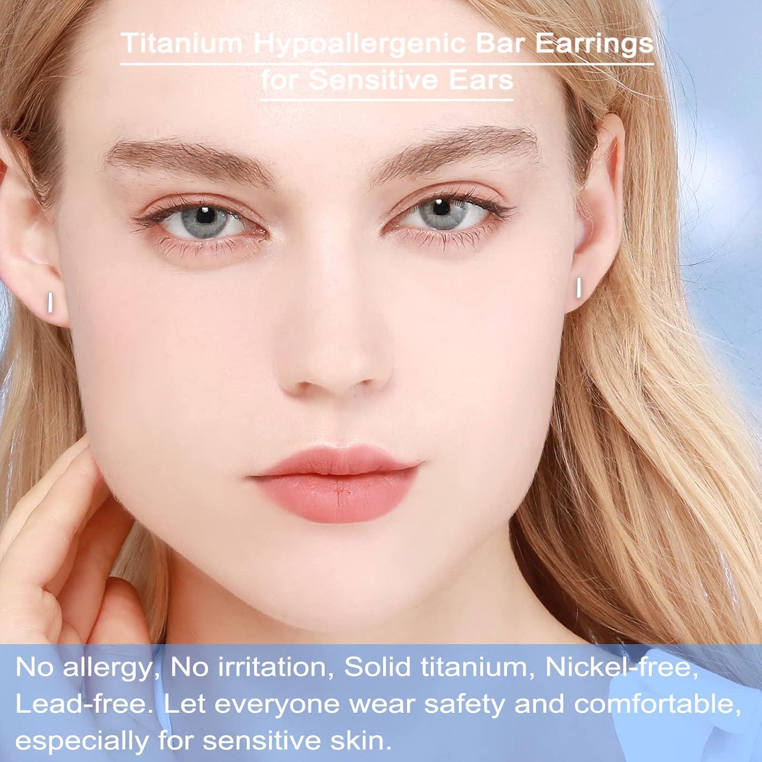 Pendientes de Titanio Hipoalergénicos VGACETI - Diseño Bar