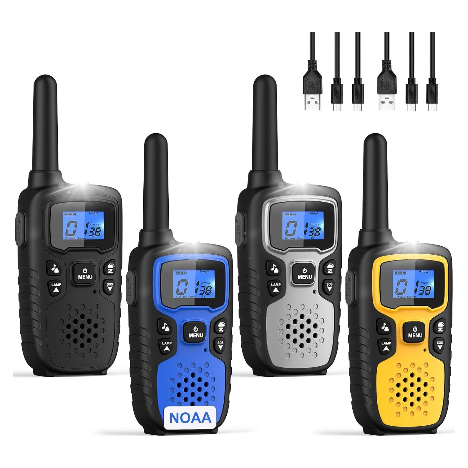 Walkie Talkies WisHouse M9 Recargables 4 Unidades 1.6 km
