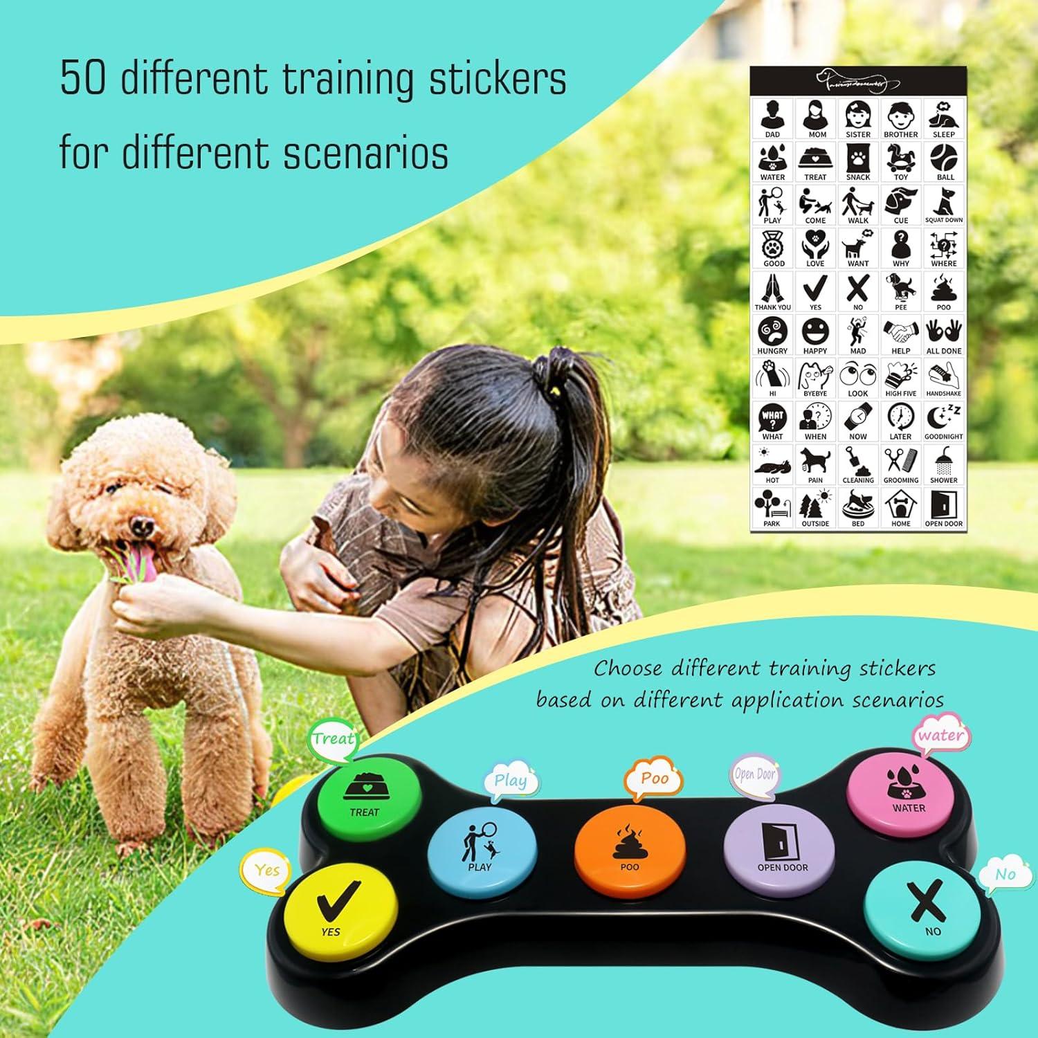 Botones de Comunicación para Perros ANLIKY Set de 7 Grabables