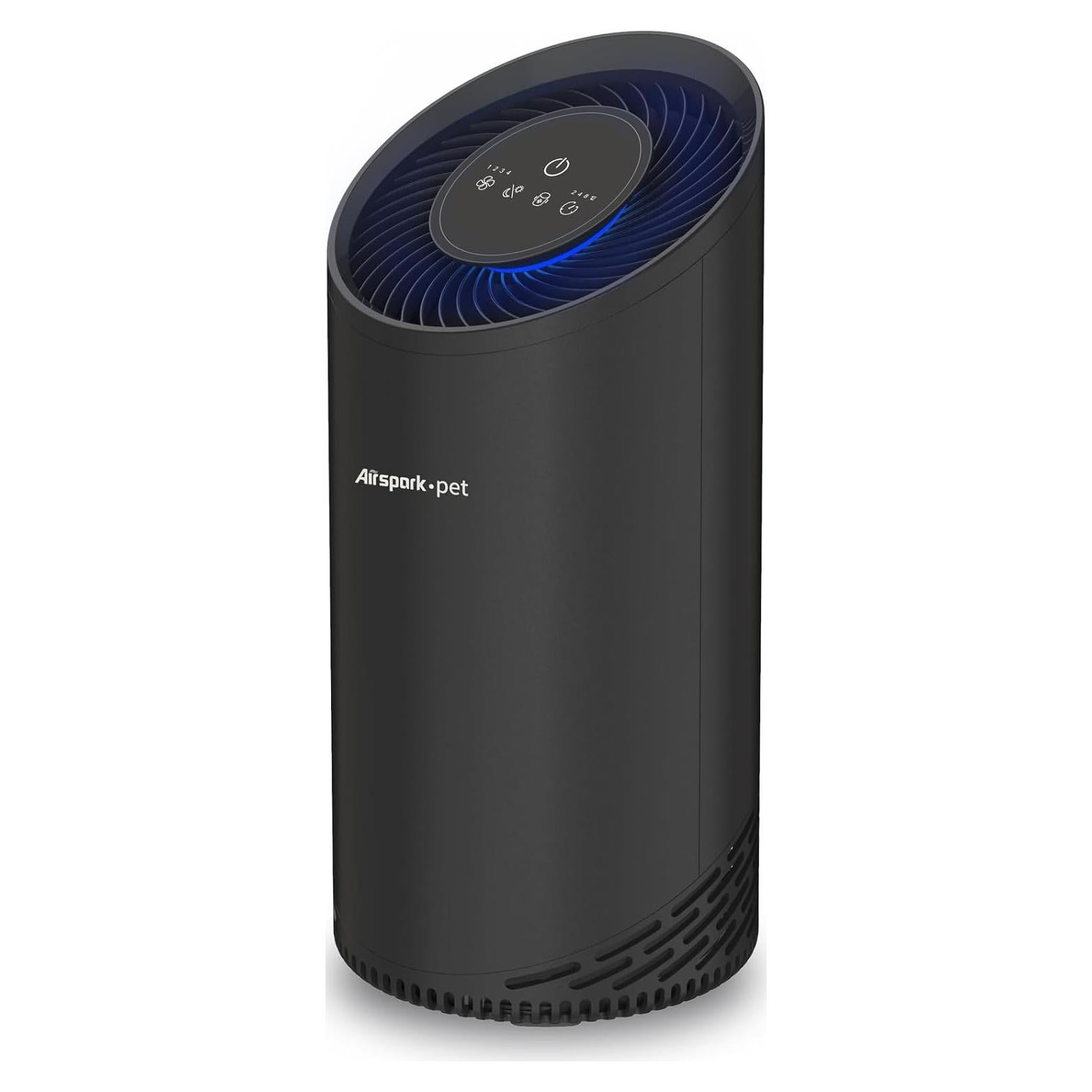 Purificador de Aire Airspark AS200 para Mascotas Negro HEPA 99.99%