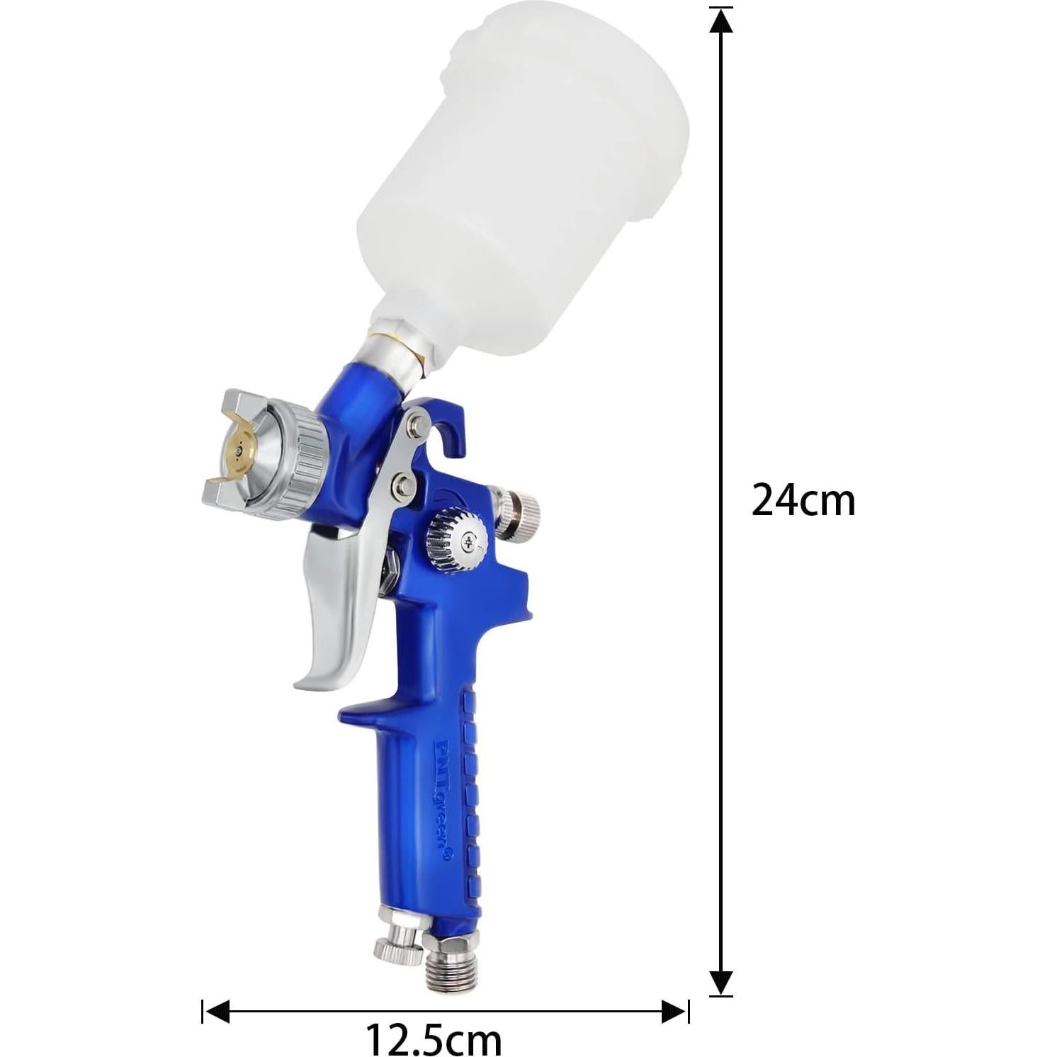 Pistola de Pintura HVLP PNTGREEN H2001 0.8mm 125cc Azul