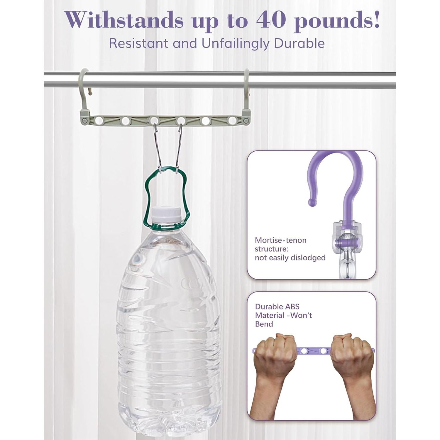 Perchas Ahorradoras de Espacio Latoxcaa 8 Pcs Multicolor