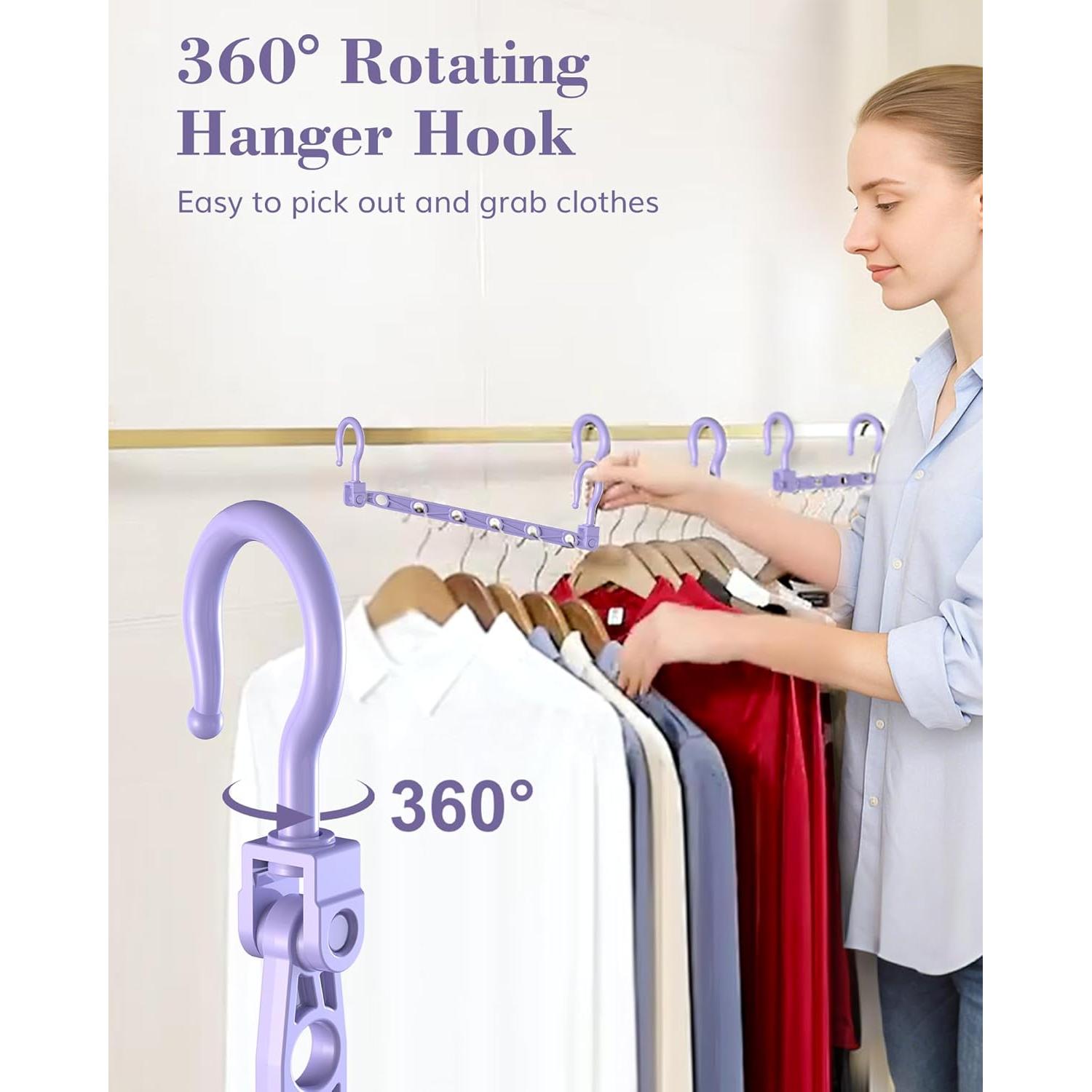 Perchas Ahorradoras de Espacio Latoxcaa 8 Pcs Multicolor