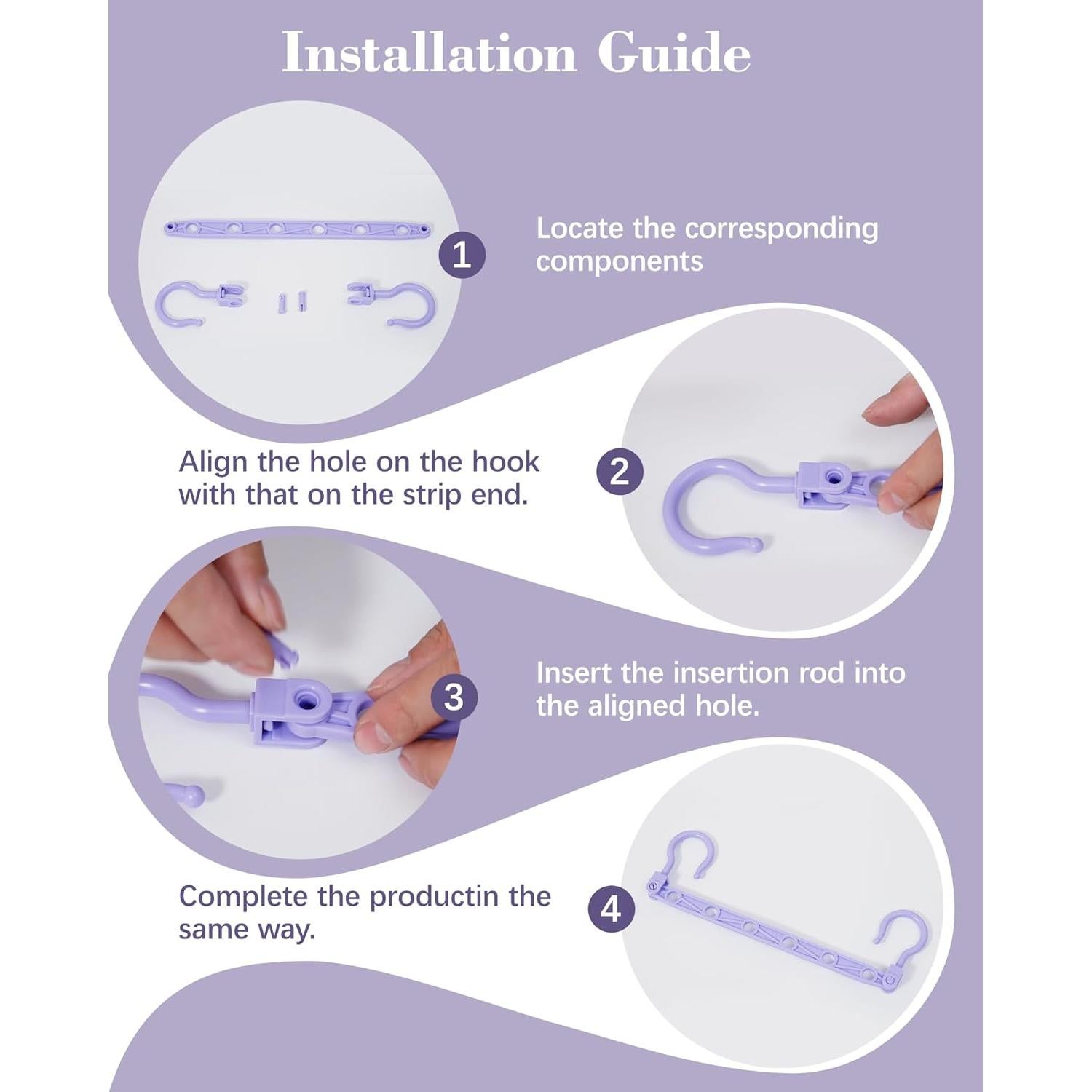 Perchas Ahorradoras de Espacio Latoxcaa 8 Pcs Multicolor