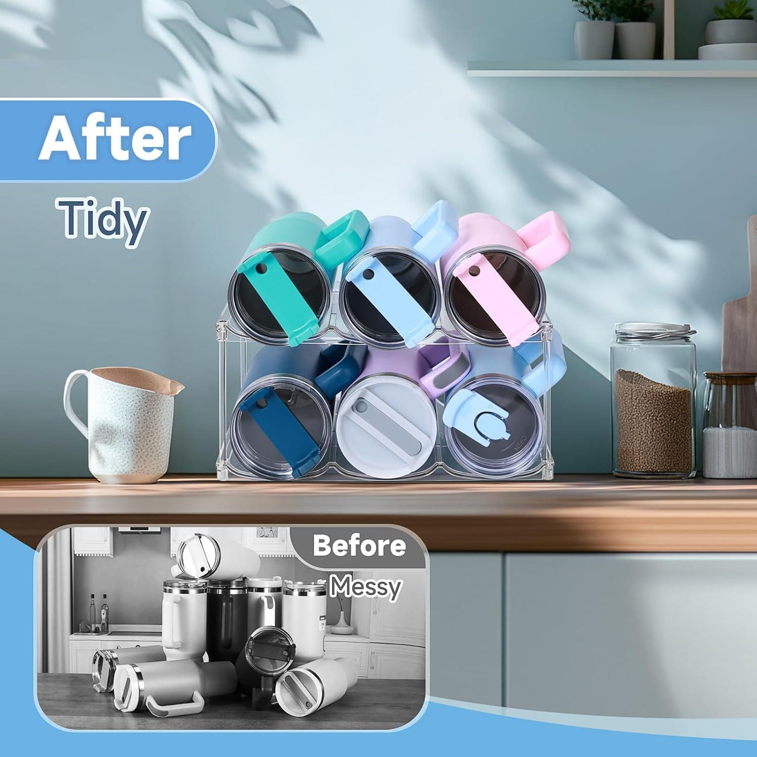 Organizador Apilable para Botellas de Agua Spospo 2Pack 40 oz