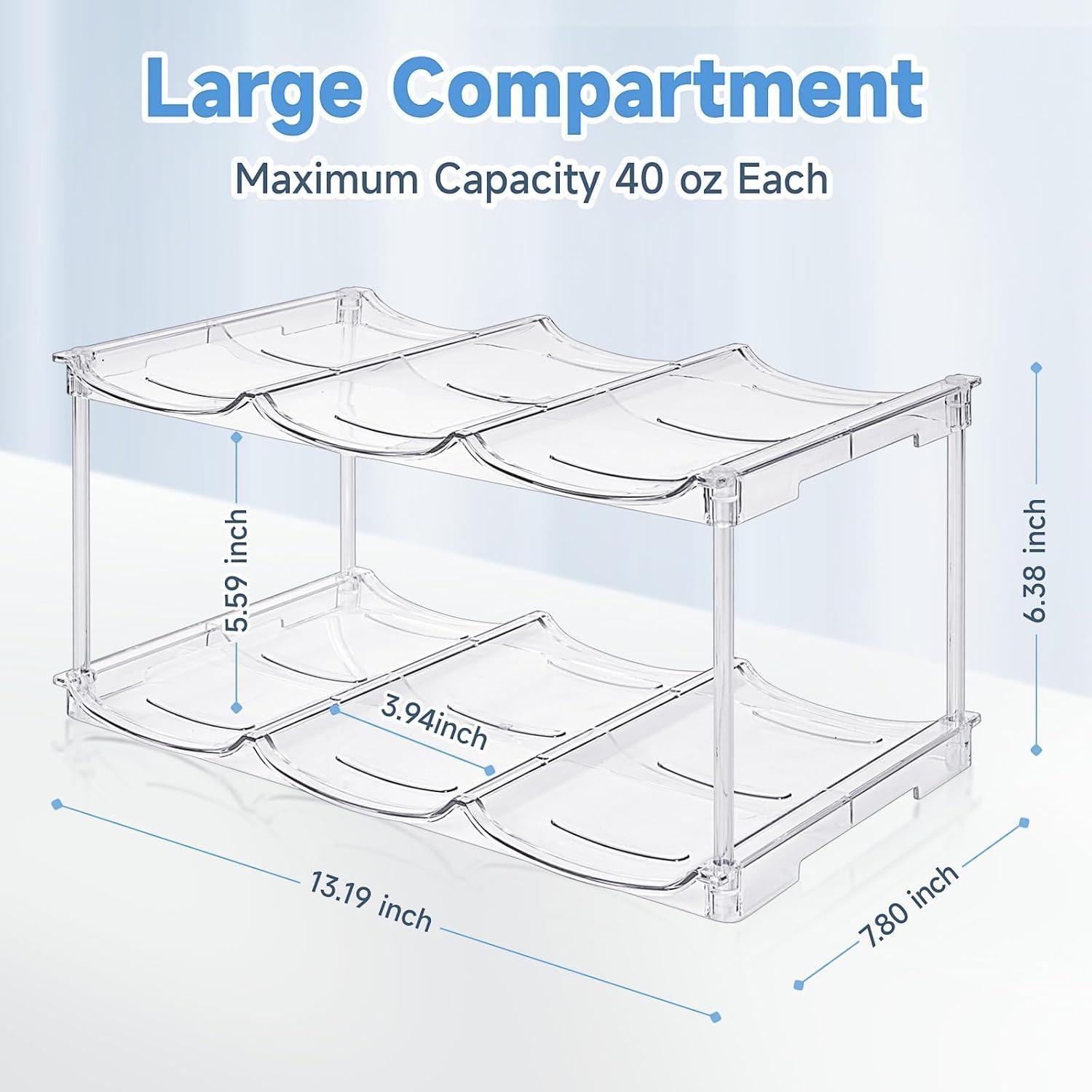 Organizador Apilable para Botellas de Agua Spospo 2Pack 40 oz