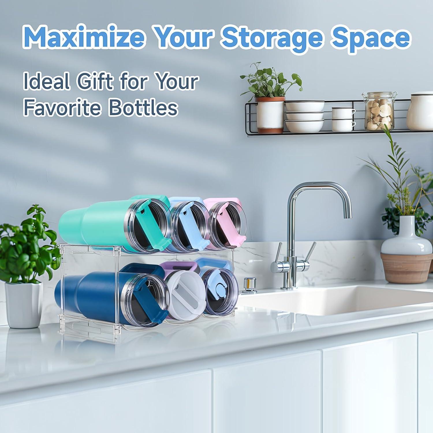 Organizador Apilable para Botellas de Agua Spospo 2Pack 40 oz