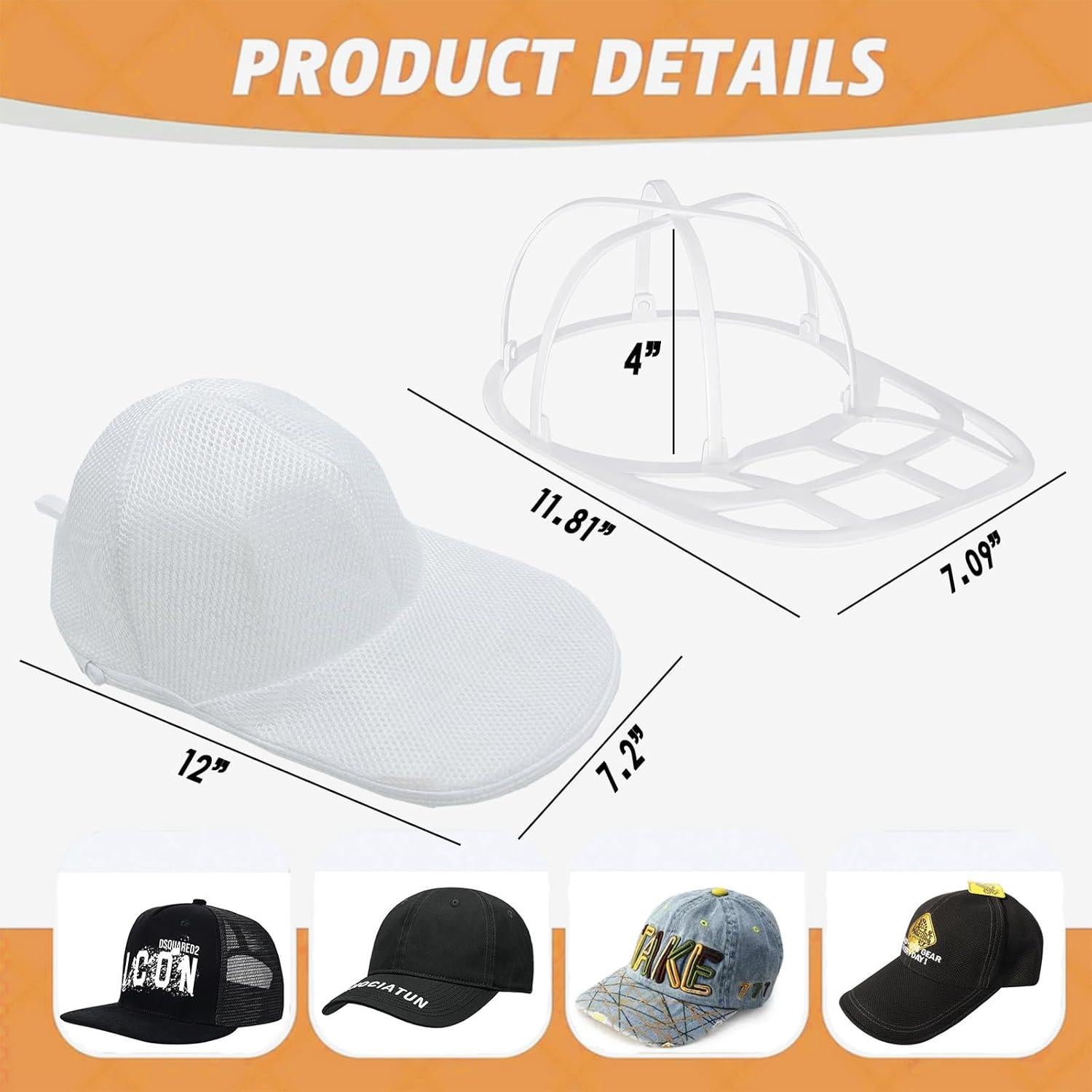 Lavadora de Sombreros MCHKJ - Bolsa de Malla Rosa 38.1cm