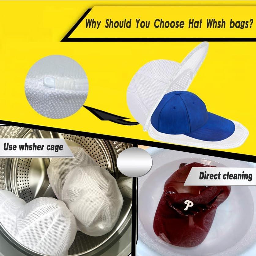 Lavadora de Sombreros MCHKJ - Bolsa de Malla Rosa 38.1cm