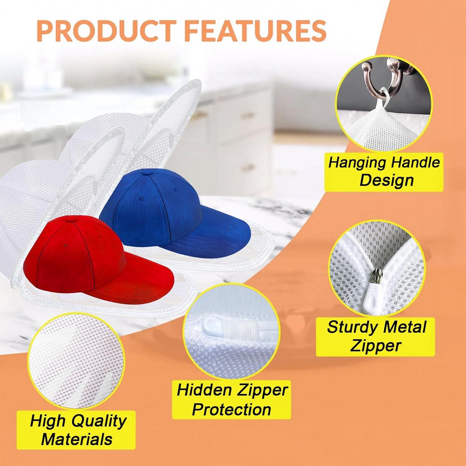 Lavadora de Sombreros MCHKJ - Bolsa de Malla Rosa 38.1cm