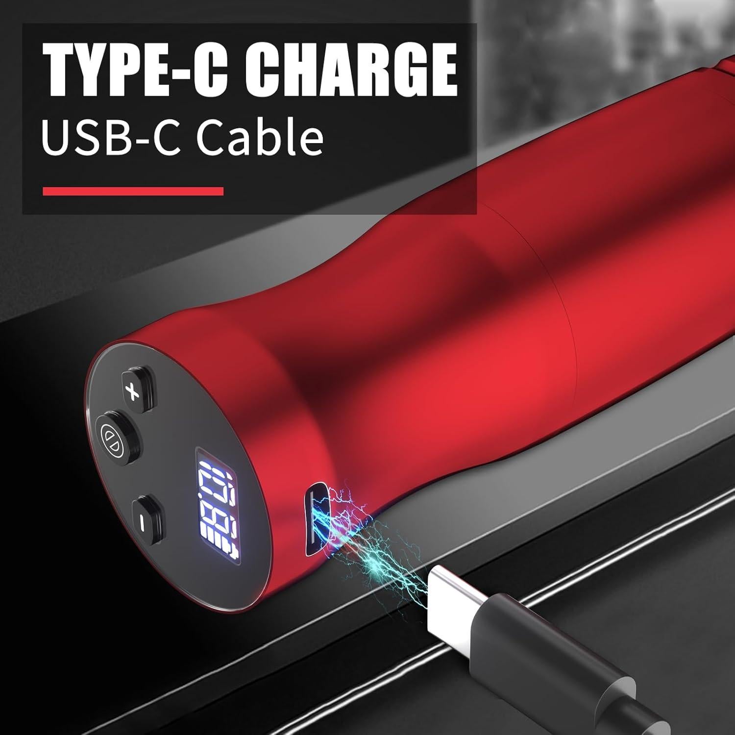 Kit de Tatuaje Completo BLACKBUDDA para Principiantes - Rojo