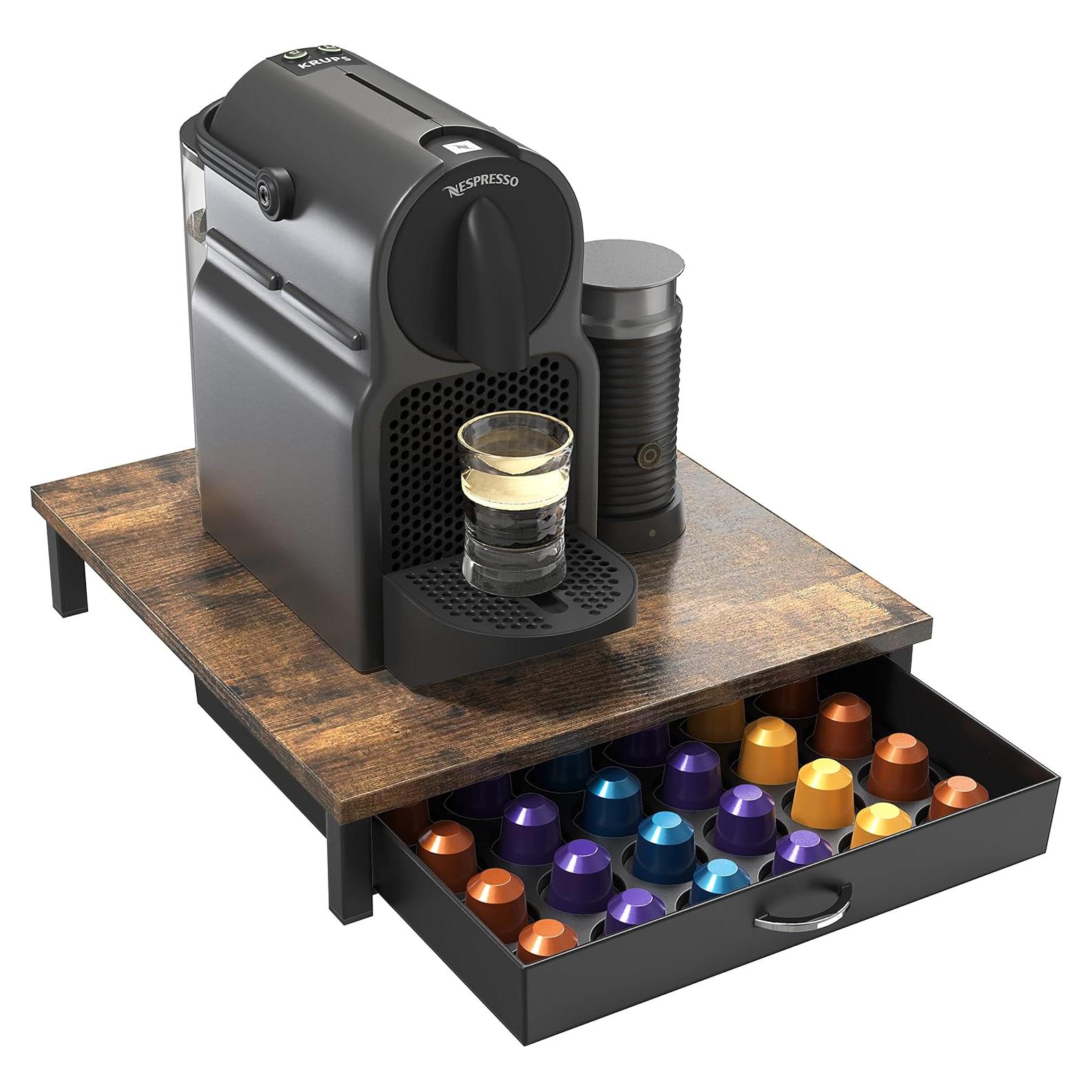 Cajón de madera Deco Brothers para 42 cápsulas Nespresso Original