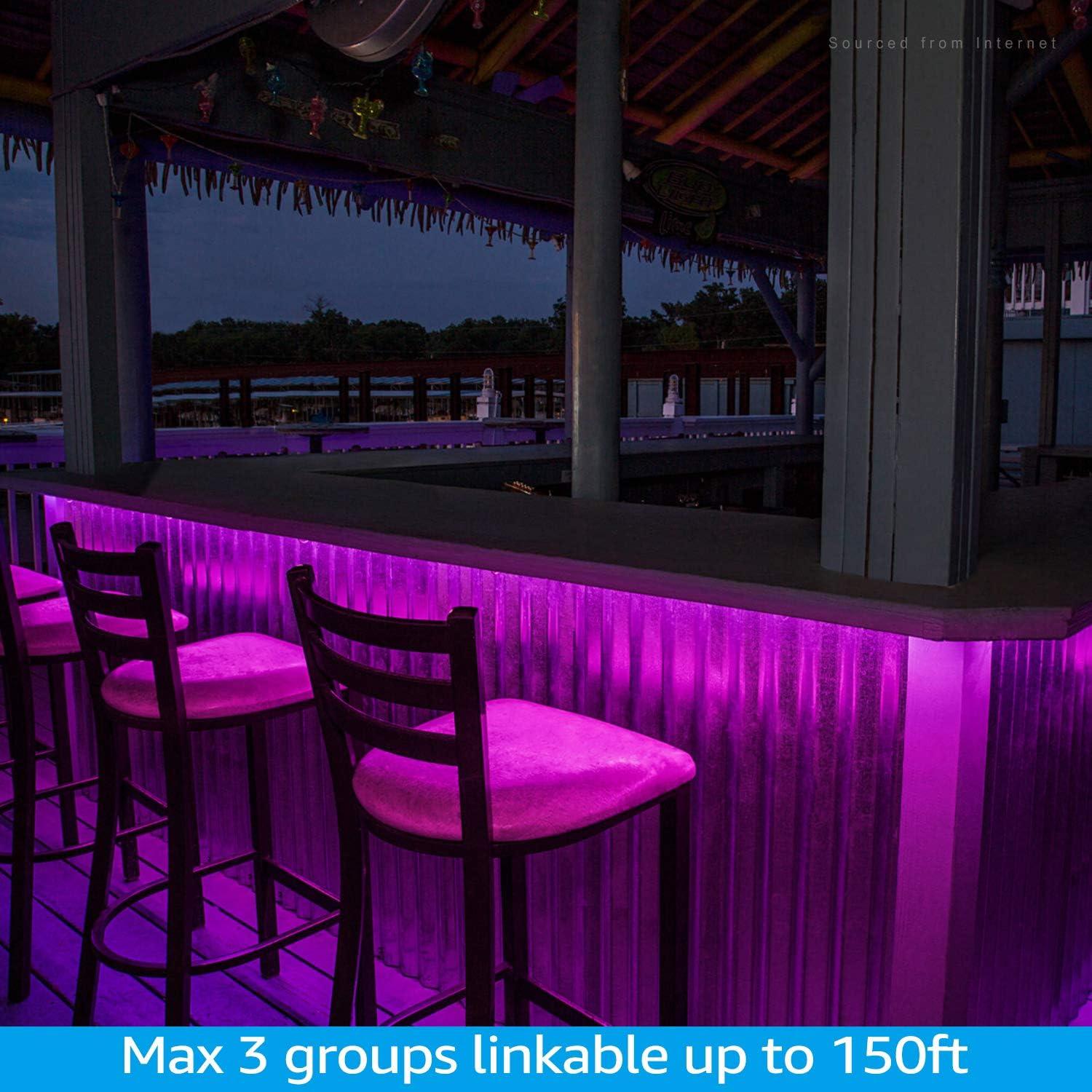 Luz de Cuerda LED Neón Rosa TORCHSTAR 15m IP67 Conectable