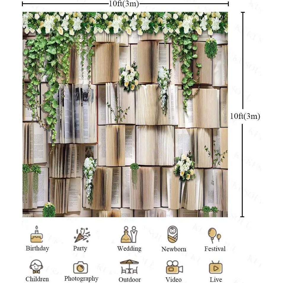 Fondo de Fotografía 3x3m KUKUSOUL Vinilo Verde Personalizado