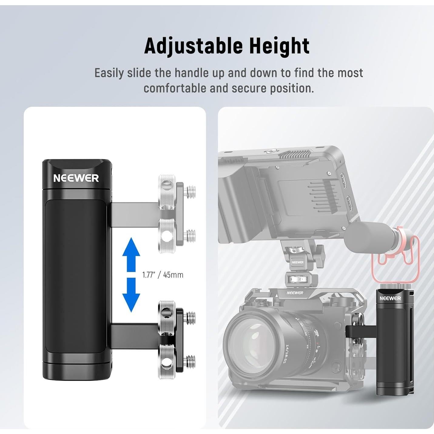 Mango Lateral NEEWER CA022H para Jaula de Cámara DSLR