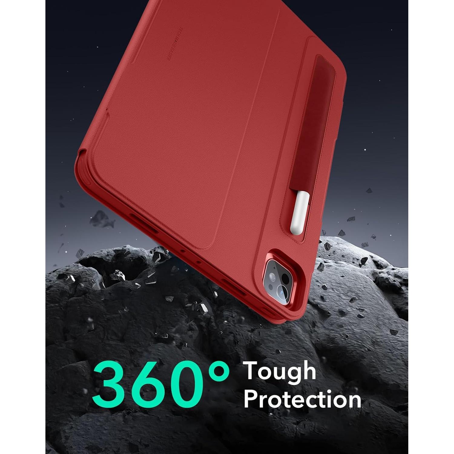 Funda Rotativa ESR para iPad Pro 13" (2024) Rojo