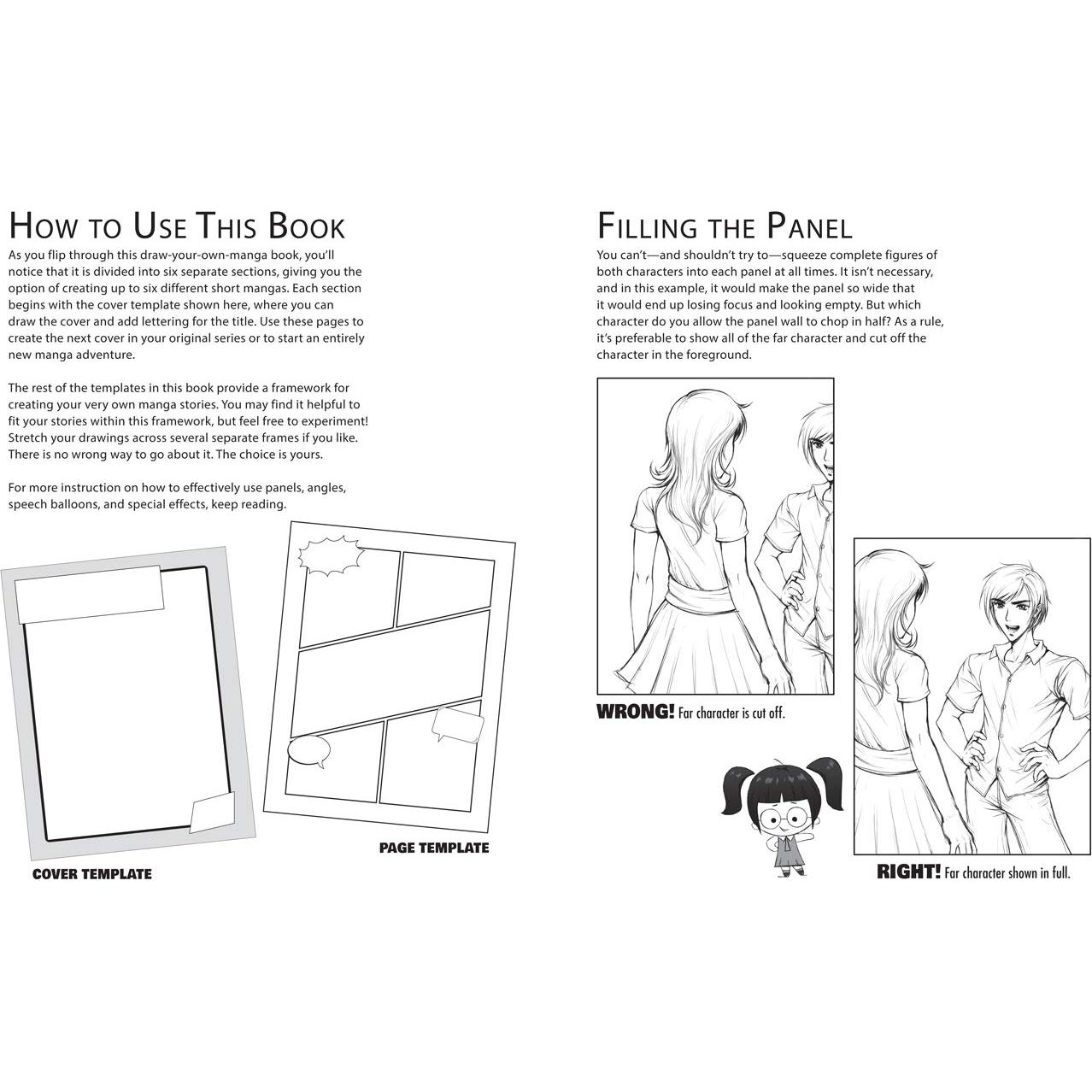 Manga Mania Blank Book: Draw Your Own Manga Comic Book!