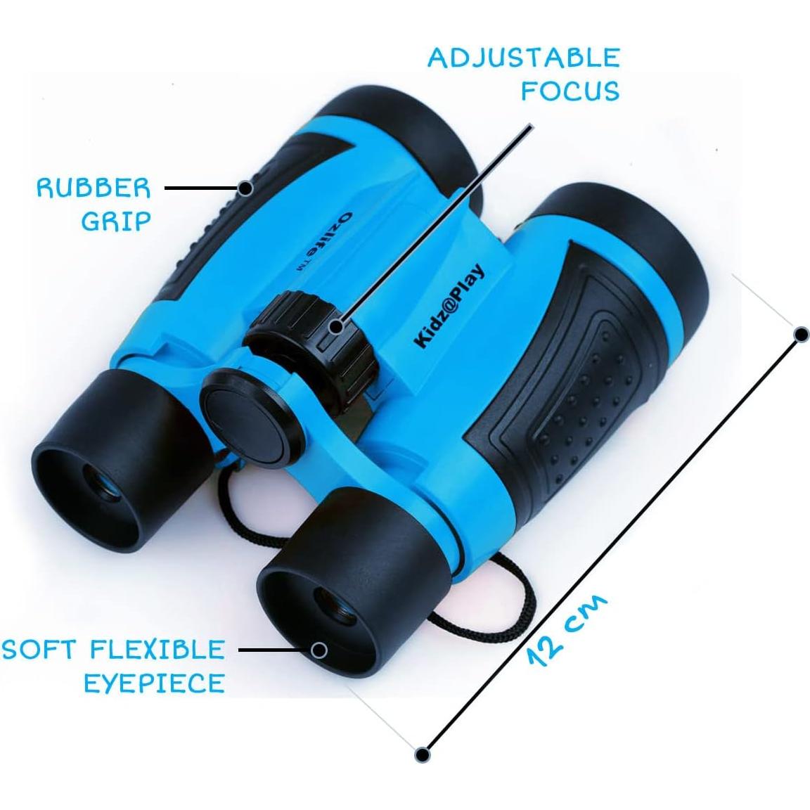 Kit de Exploración al Aire Libre Adventure Kidz - Binoculares, Linterna, Brújula, Lupa, Mochila