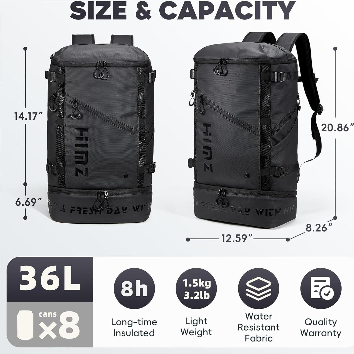 Mochila de Camping Impermeable HIMZ WARRIOR 35L para Laptop