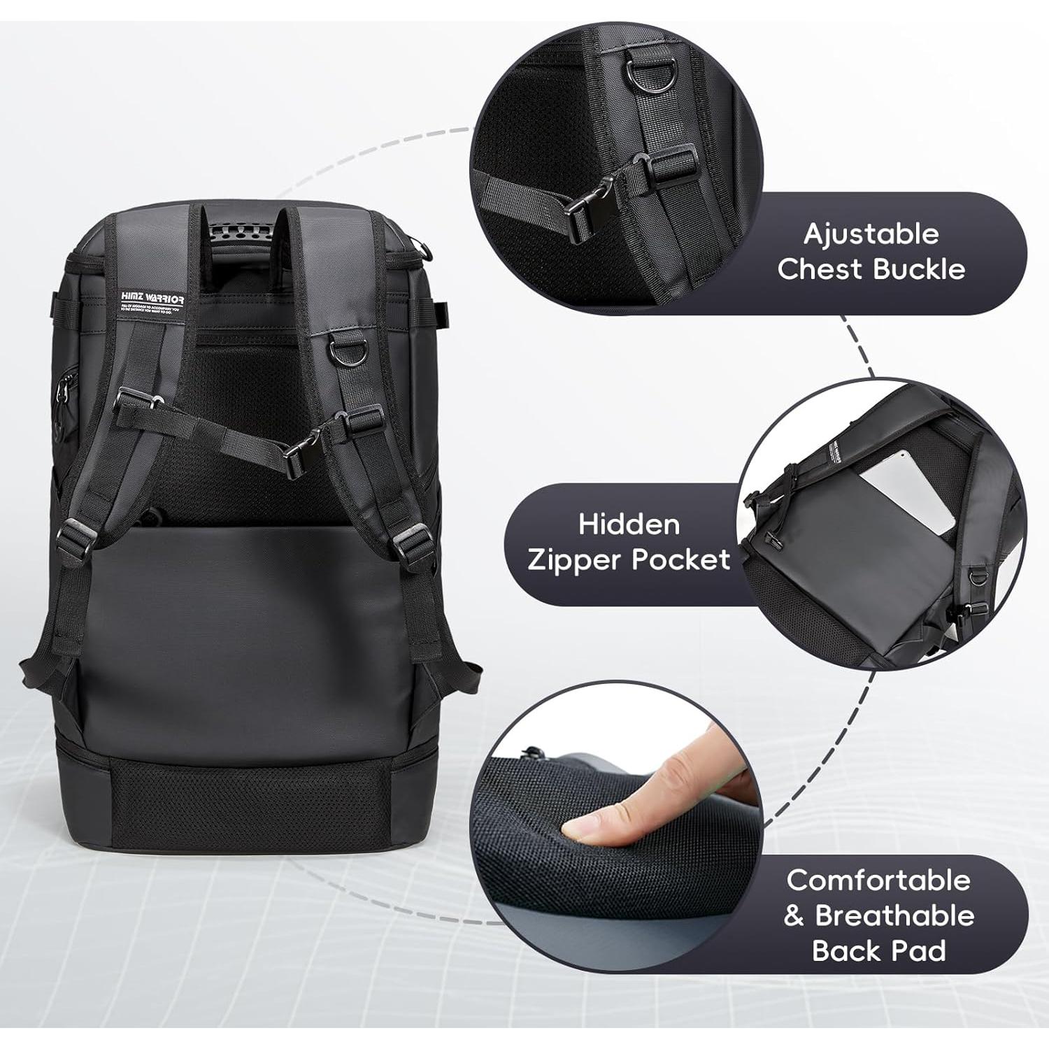 Mochila de Camping Impermeable HIMZ WARRIOR 35L para Laptop