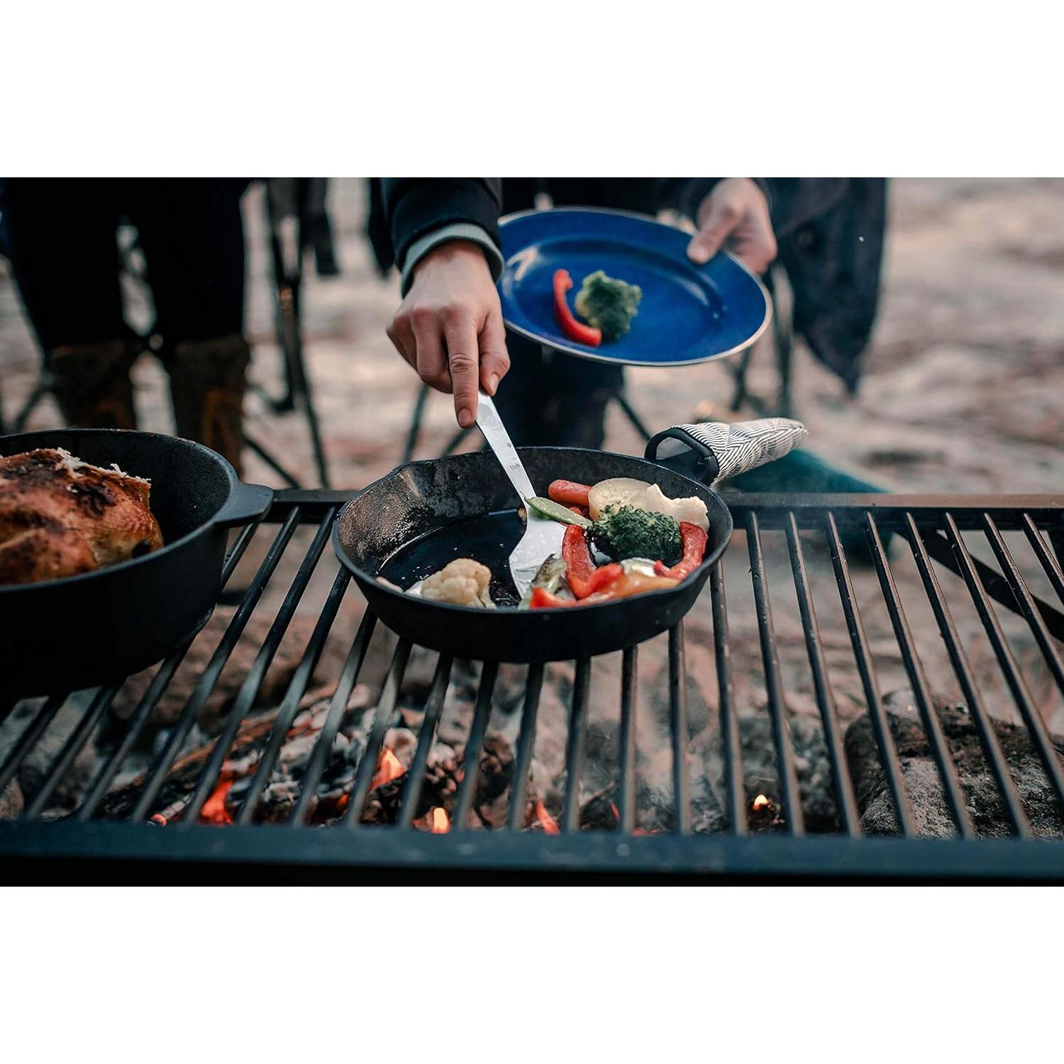 Sartén de Hierro Fundido Pre-Sazonado Stansport 25.4 cm