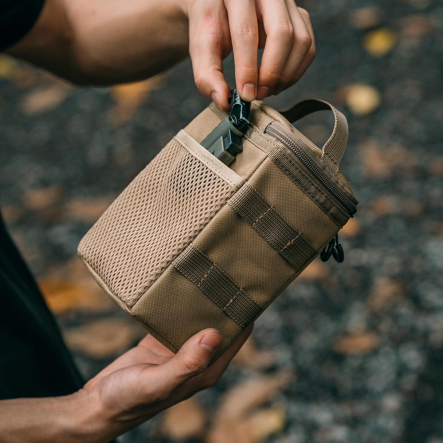 Bolsa de Almacenamiento Táctica Thous Winds 17x15.5cm Negra