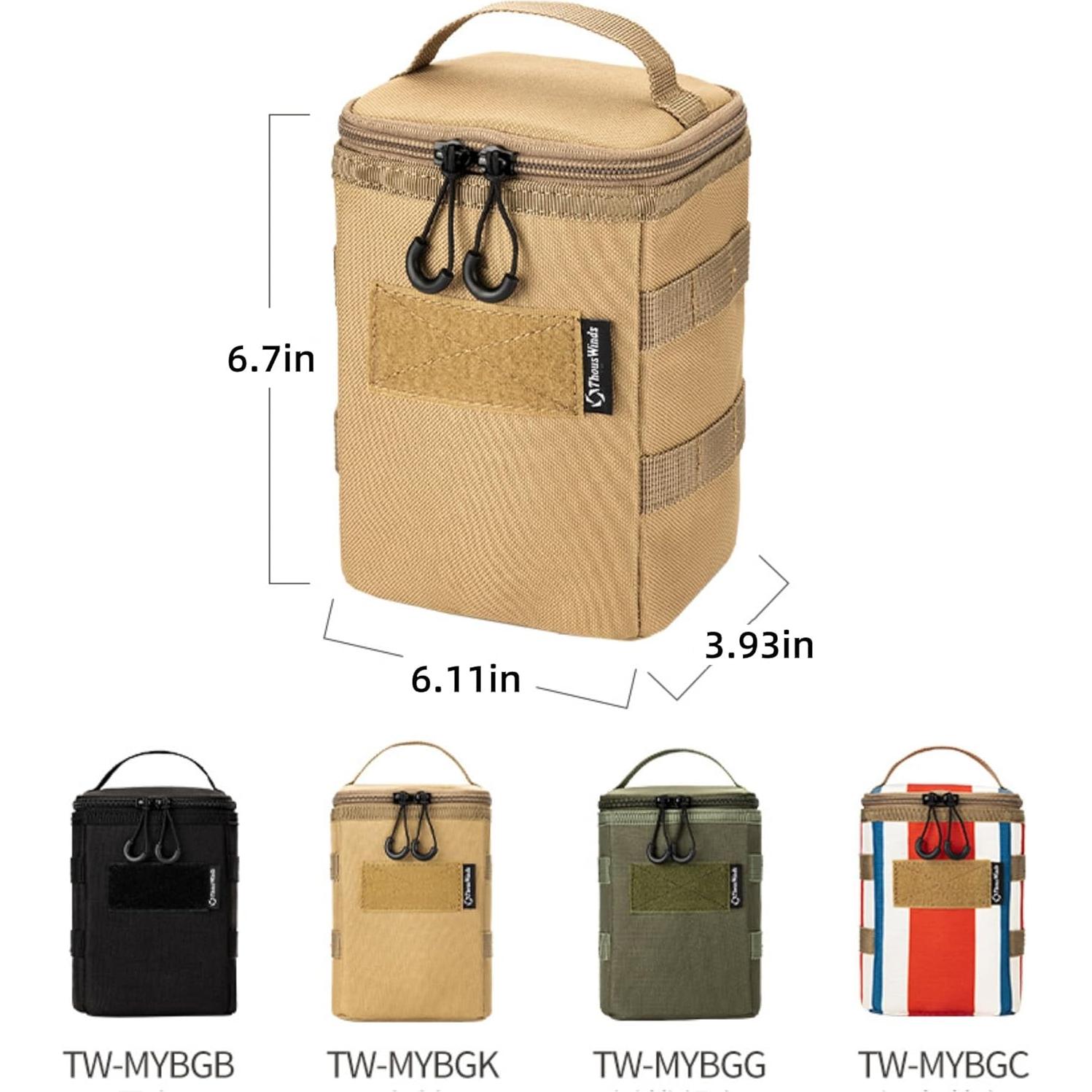 Bolsa de Almacenamiento Táctica Thous Winds 17x15.5cm Negra