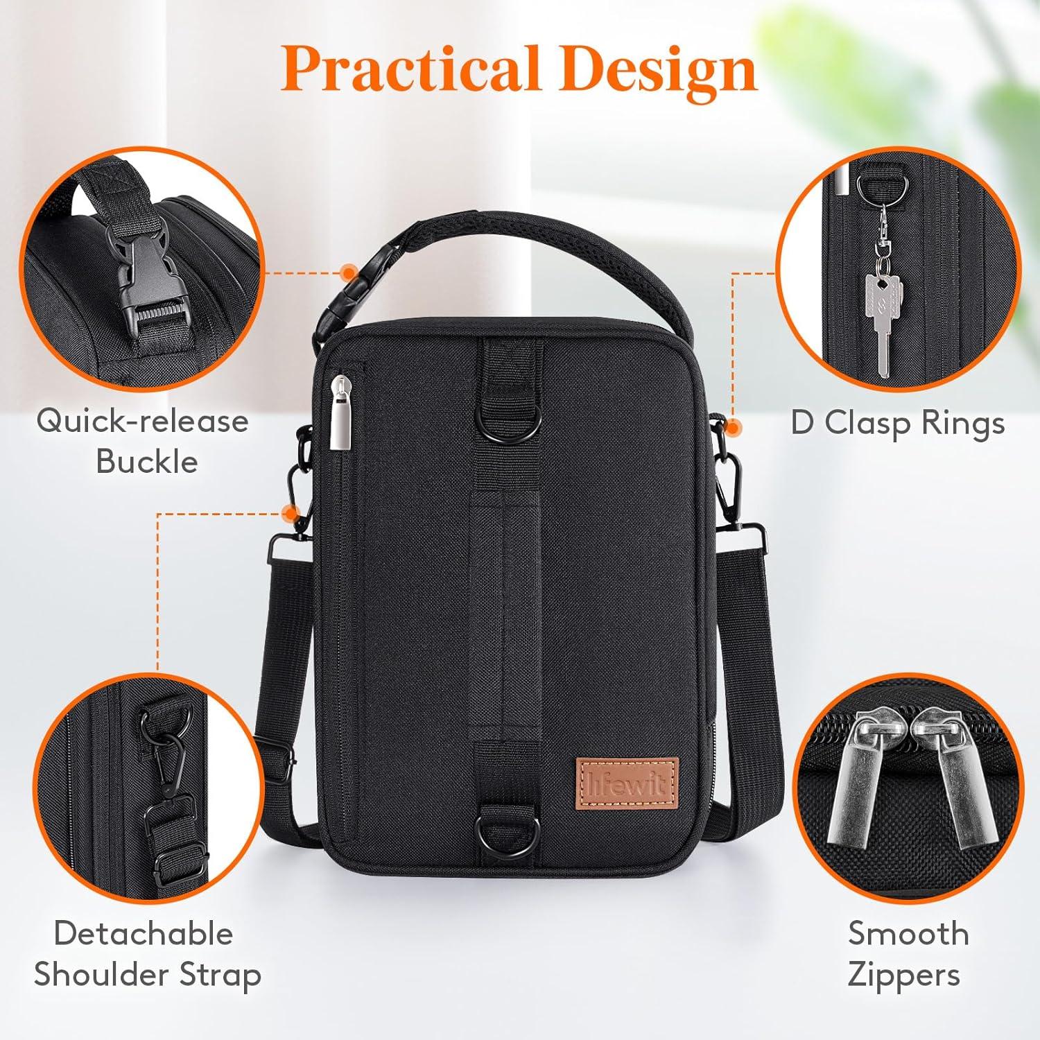 Bolsa de Almuerzo Aislada Lifewit Expandible 6.5L Negra