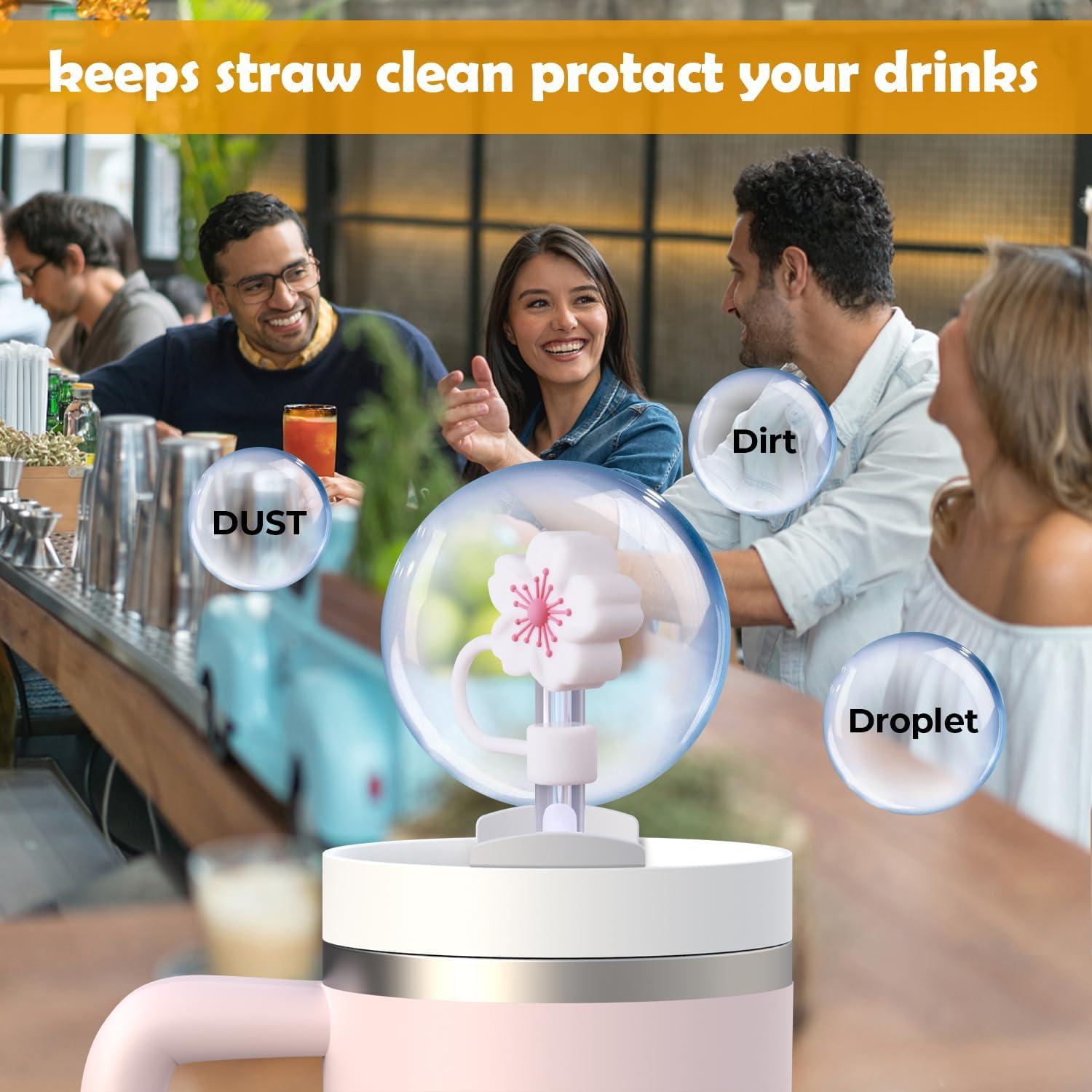 Cubiertas de Pajitas GLAMFIELDS para Vaso Stanley 20-40 oz - 5 Pcs