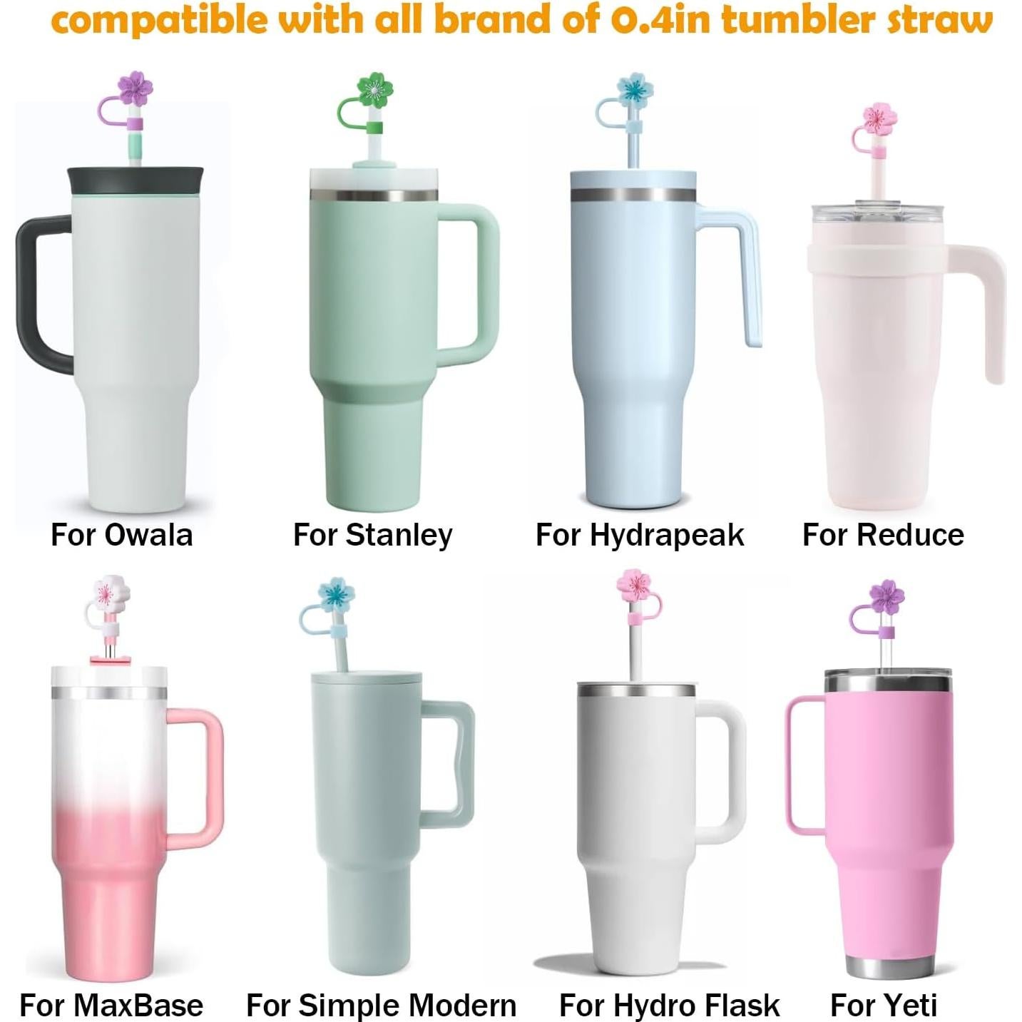 Cubiertas de Pajitas GLAMFIELDS para Vaso Stanley 20-40 oz - 5 Pcs