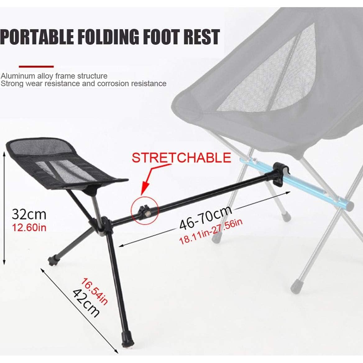 Reposapiés Plegable HI SUYI para Sillas de Camping - Tela Oxford 600D