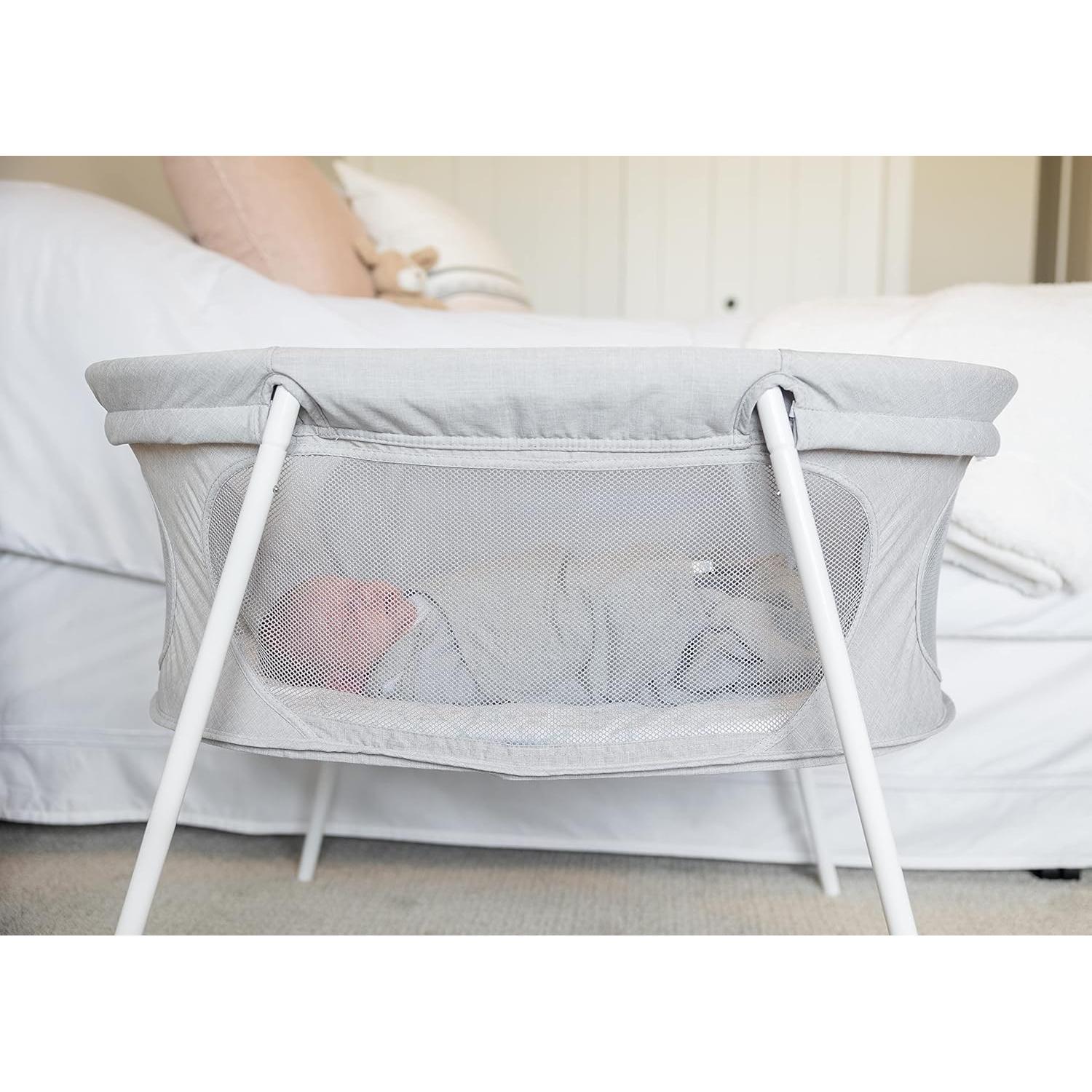Cuna Plegable para Bebés Regalo Baby Basics Gris 82.5x46.4 cm