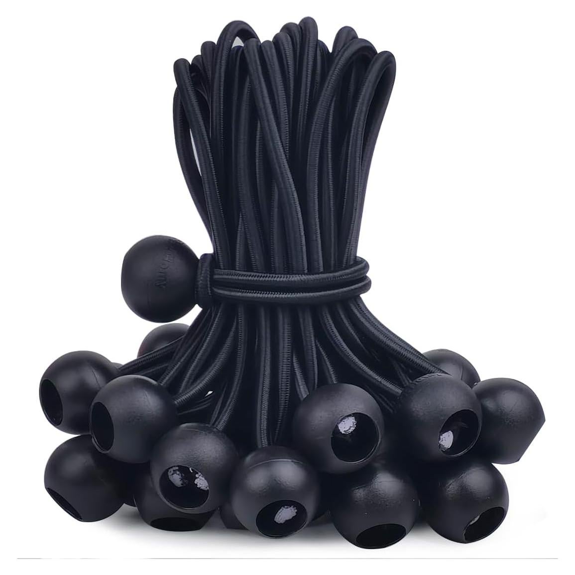 Cuerda Bungee Pesada 15 cm 30 Pcs PH Perkhomy Negra