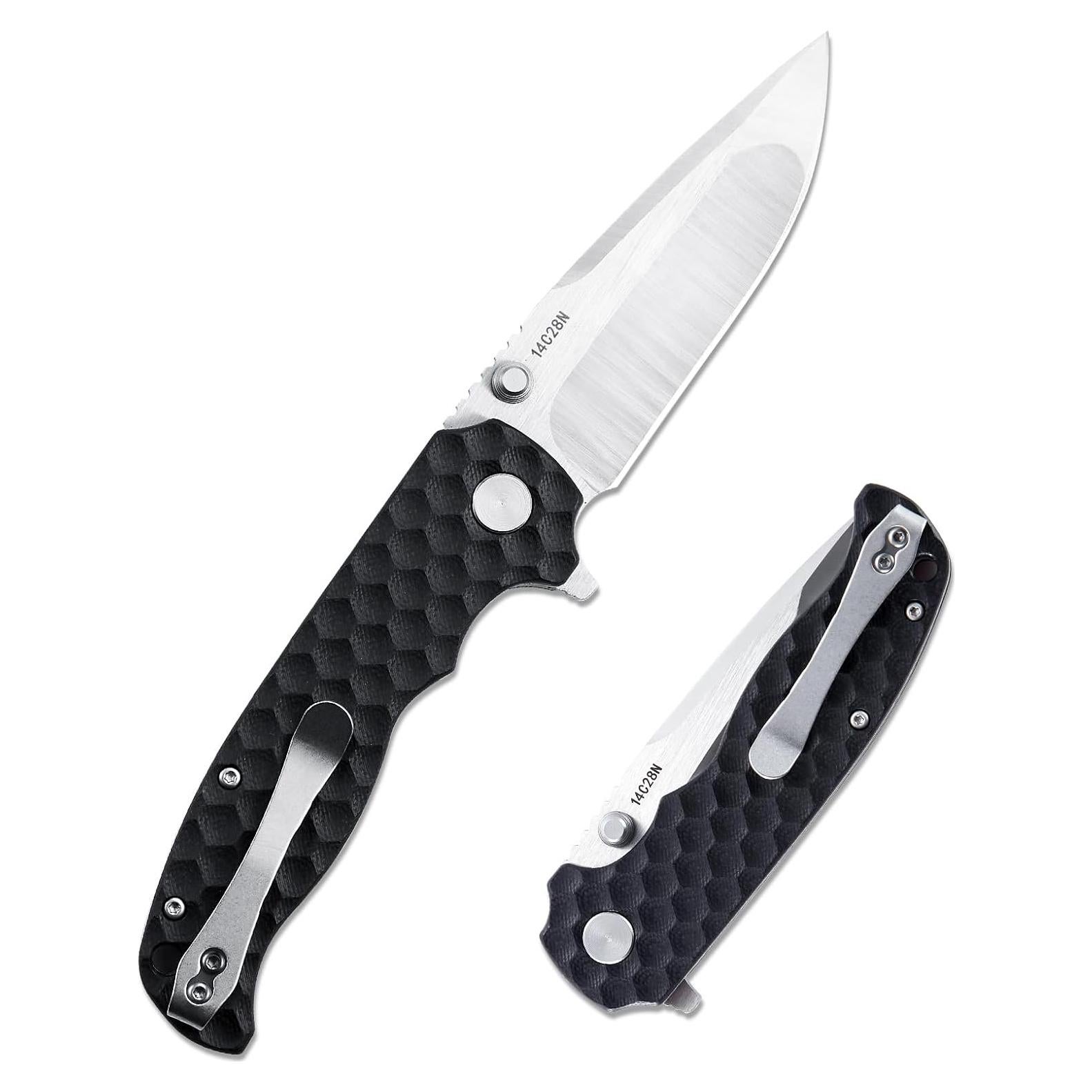 Cuchillo de bolsillo Monikala EDC 8.6 cm Sandvik 14C28N