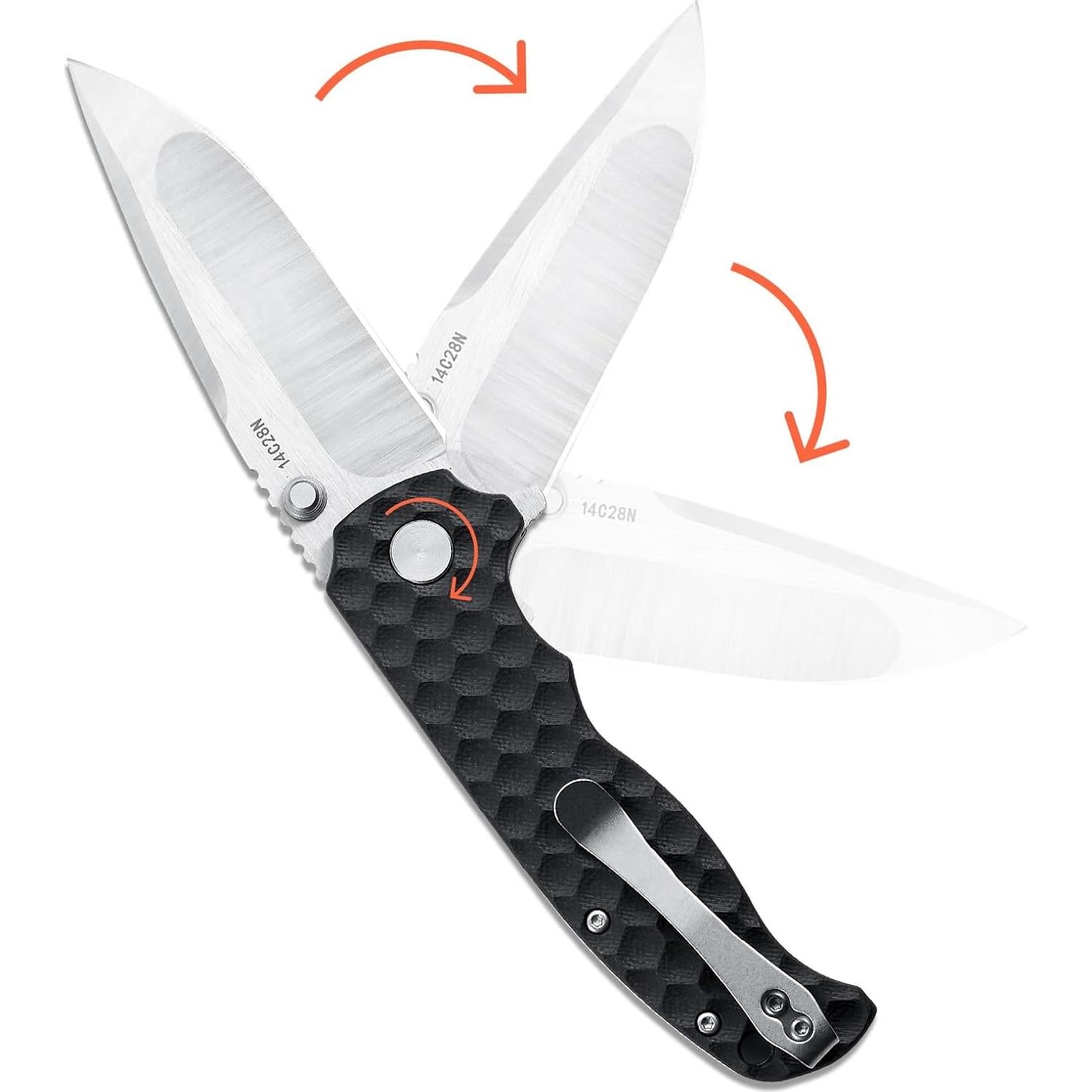 Cuchillo de bolsillo Monikala EDC 8.6 cm Sandvik 14C28N