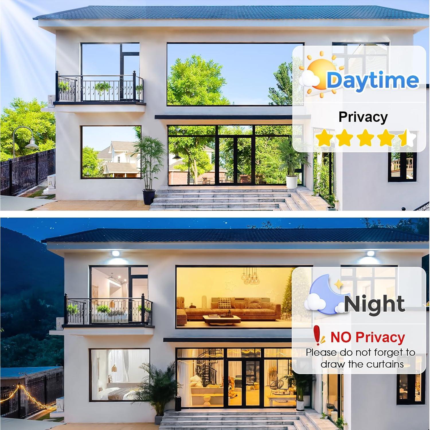 Película de Ventana Privada Coavas 60x300 cm Tinte Reflectante