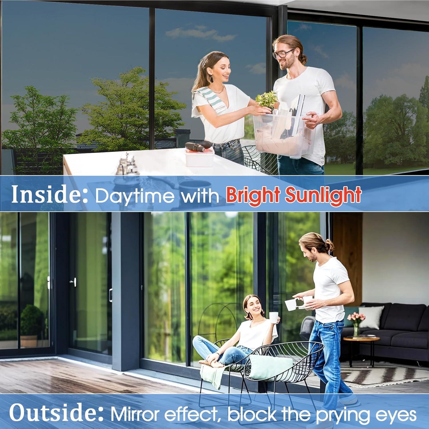 Película de Ventana Privada Coavas 60x300 cm Tinte Reflectante