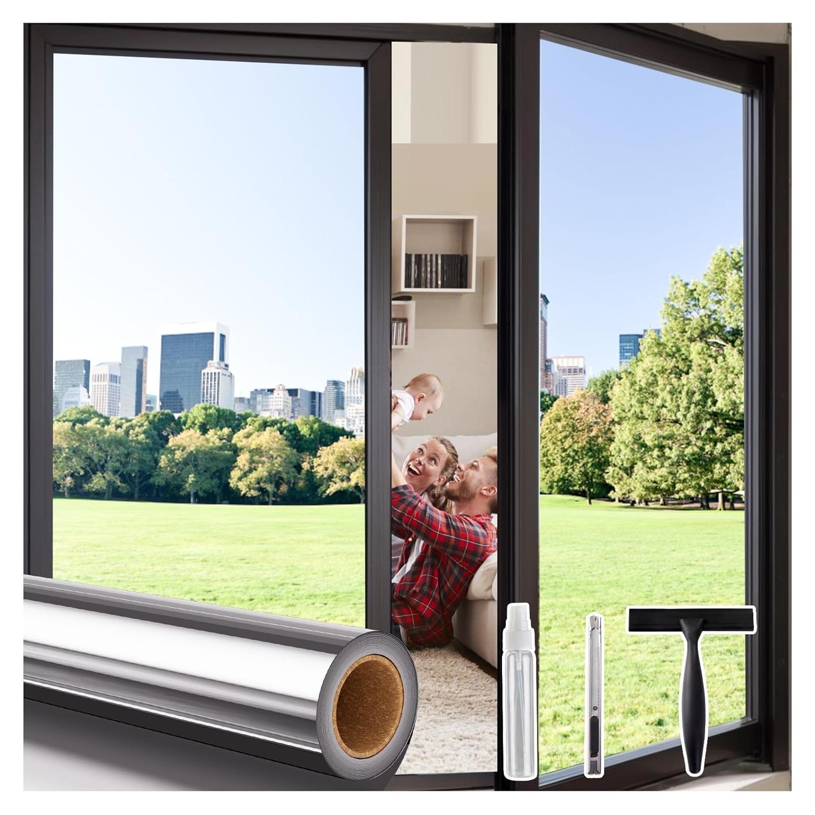 Película Reflectante Coavas 44.5x400.1cm, Bloqueo UV y Calor