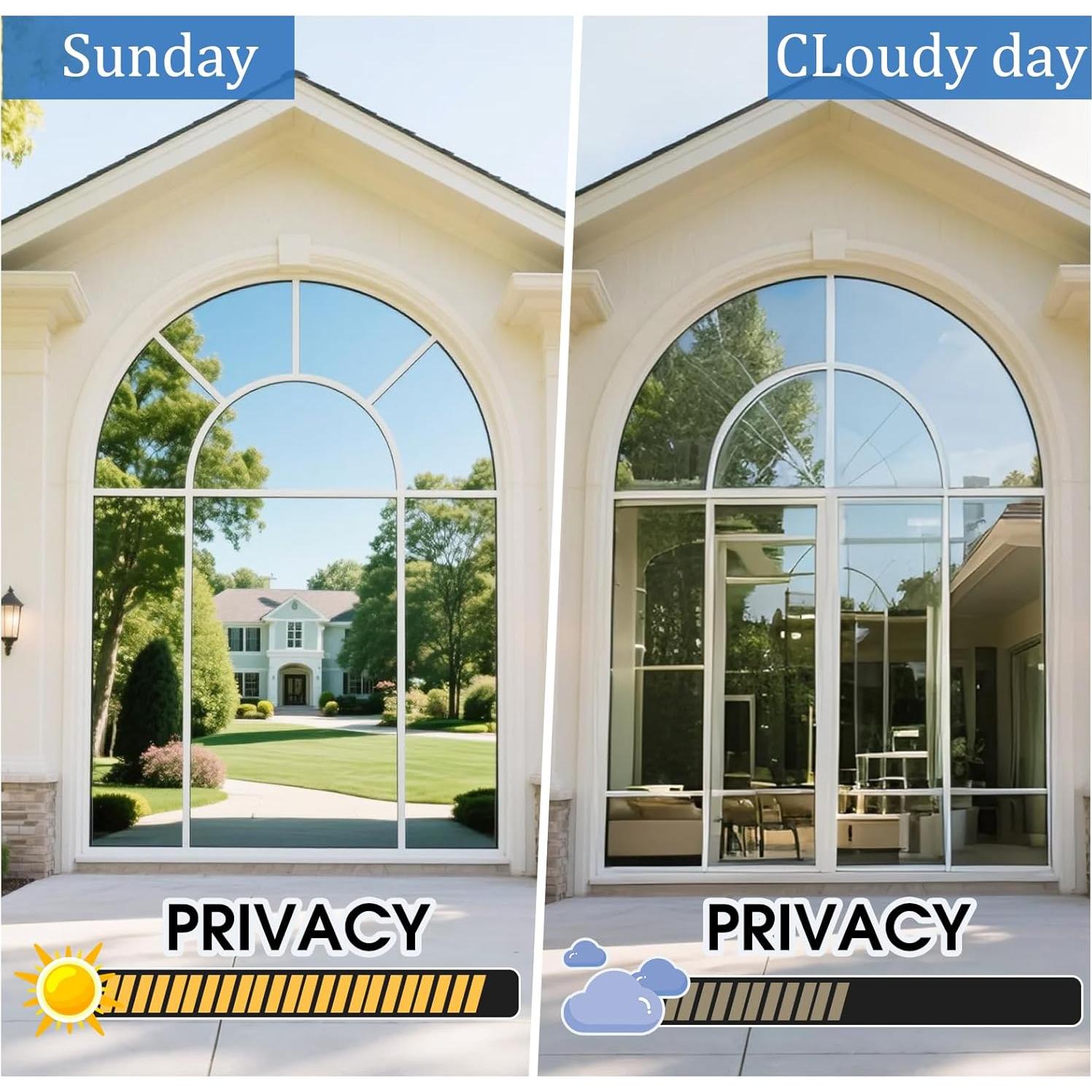 Película Reflectante Coavas 44.5x400.1cm, Bloqueo UV y Calor