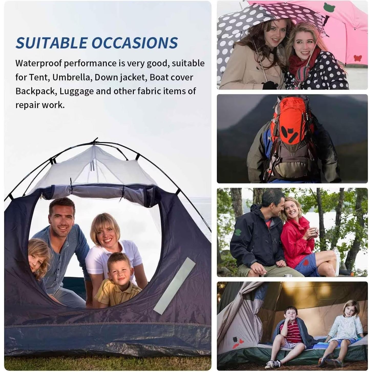 Parche de Nylon Beigoo 6.1 cm x 152.4 cm Impermeable