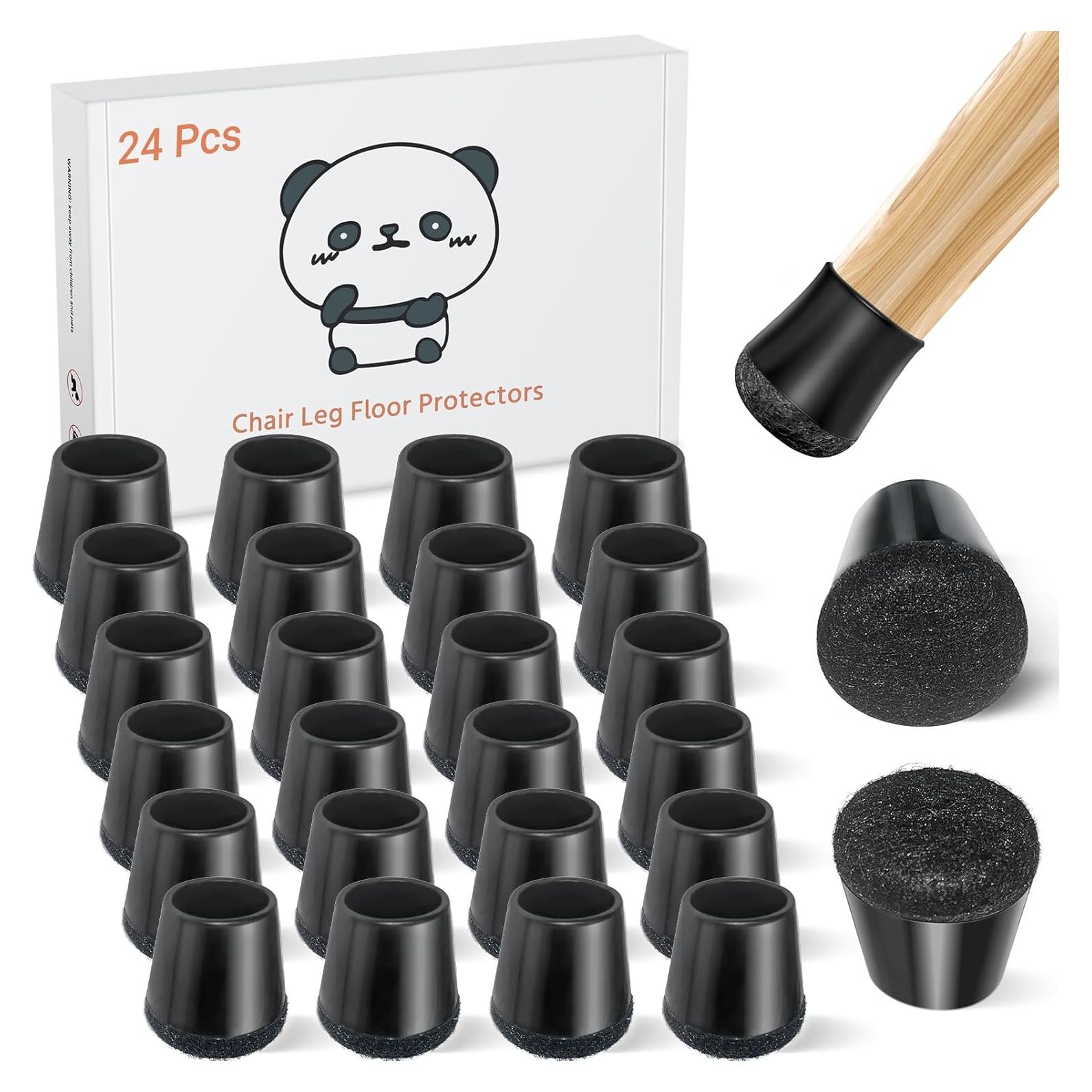 24 Protectores de Suelo para Patas de Silla Meldel - Extra Pequeño