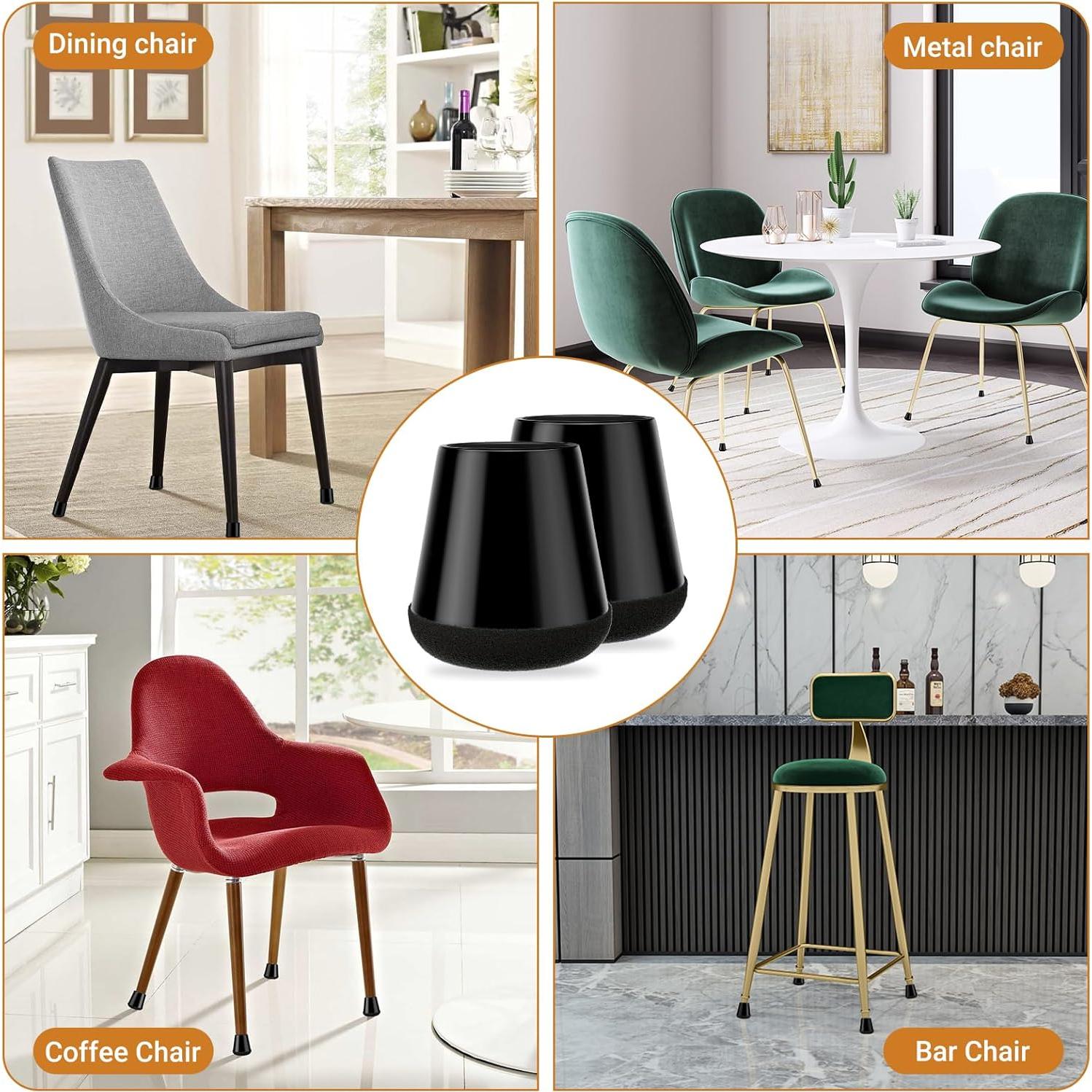 24 Protectores de Suelo para Patas de Silla Meldel - Extra Pequeño