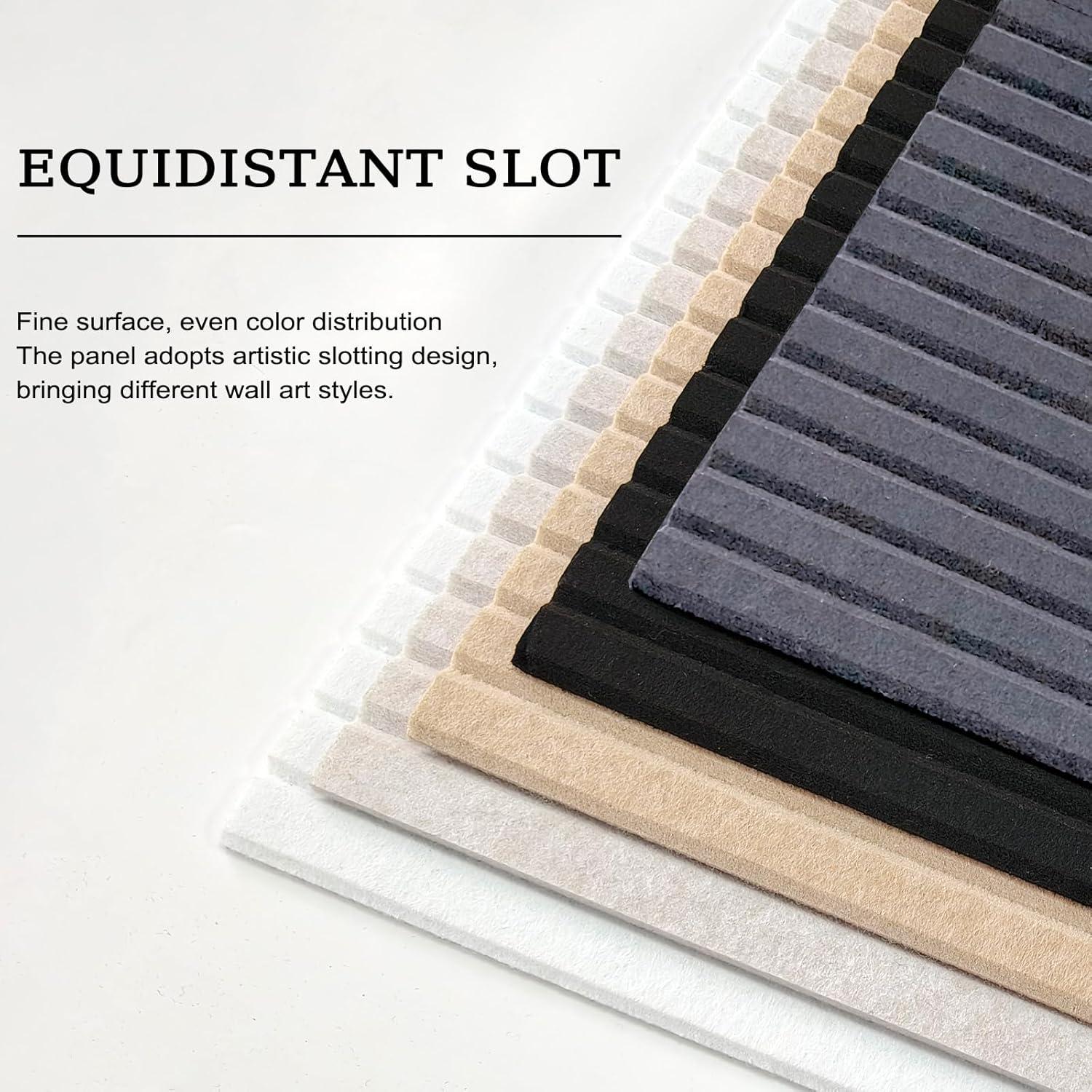 Paquete de 5 Paneles Acústicos de Fieltro 120x60 cm Negro