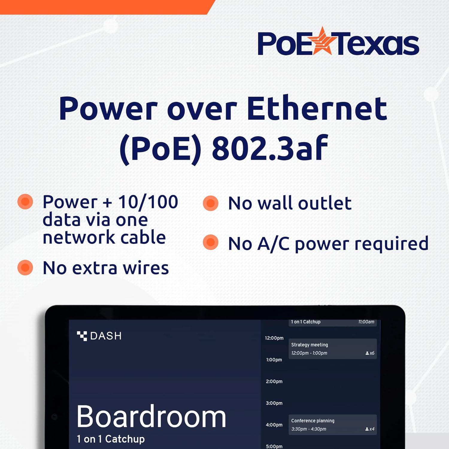Programador de Reuniones PoE Texas 8" Pantalla Táctil