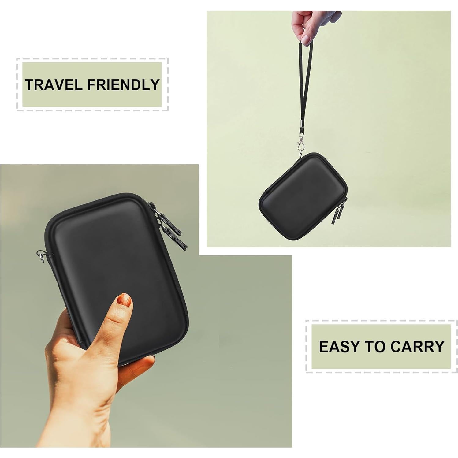 Funda Dura para Cámara Instantánea Fujifilm Instax Mini EVO Negra