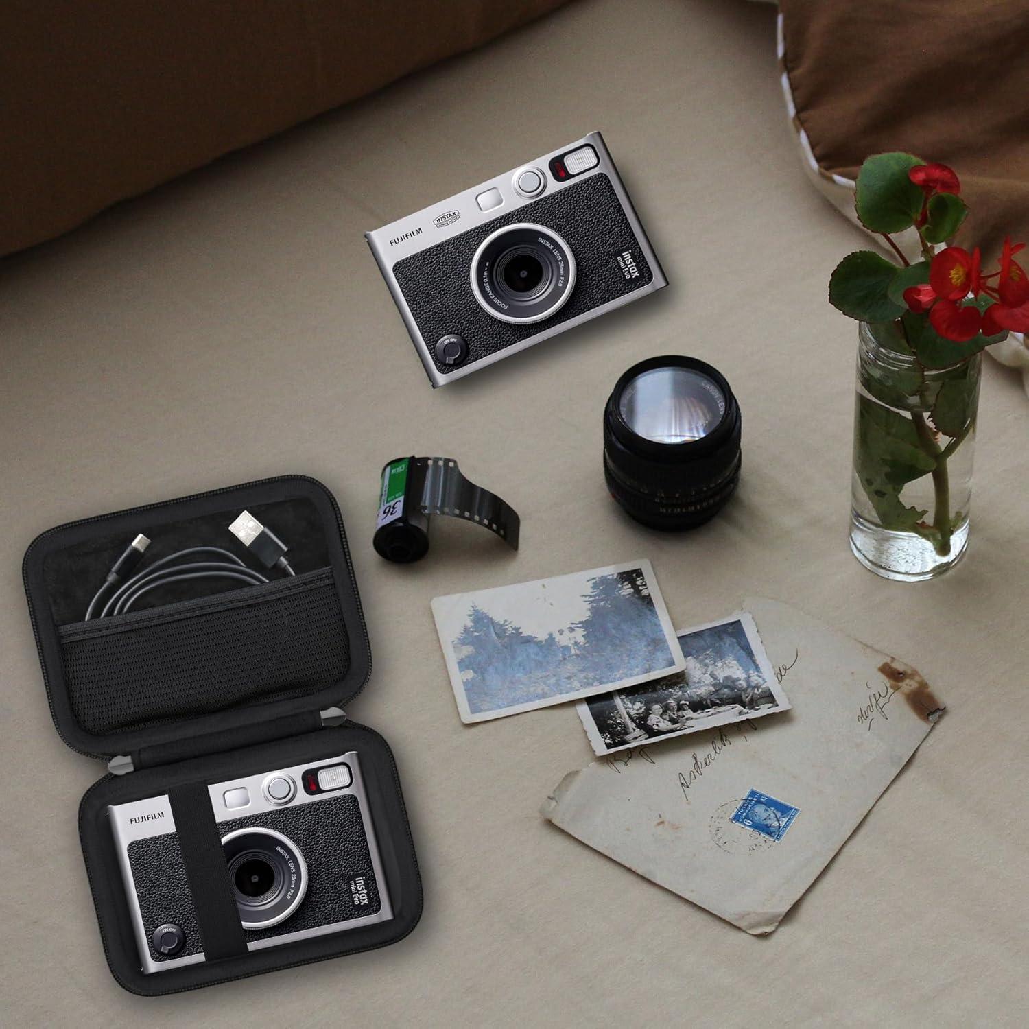 Funda Dura para Cámara Instantánea Fujifilm Instax Mini EVO Negra