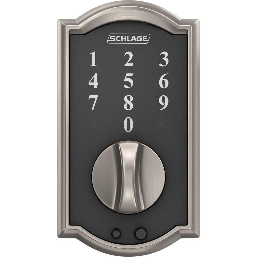 Cerradura Electrónica Sin Llave Schlage BE375 CAM 619 Níquel Satinado