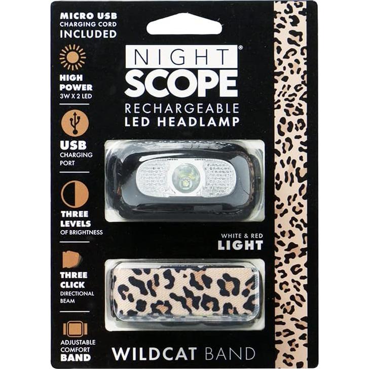 Linterna Frontal LED Recargable Night Scope 3W Resistente al Agua