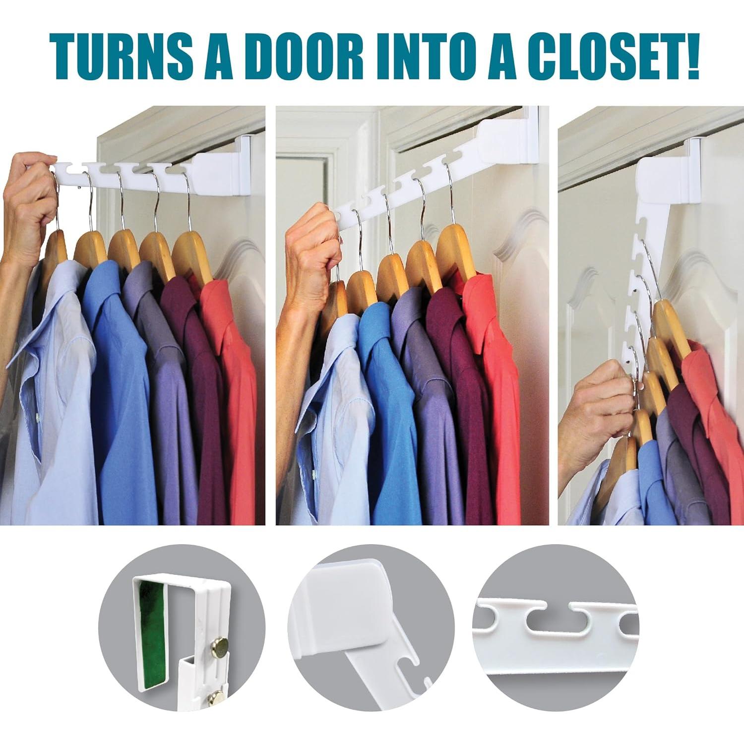 Organizador de Perchas sobre la Puerta Wonder Hanger 2-Pack Blanco