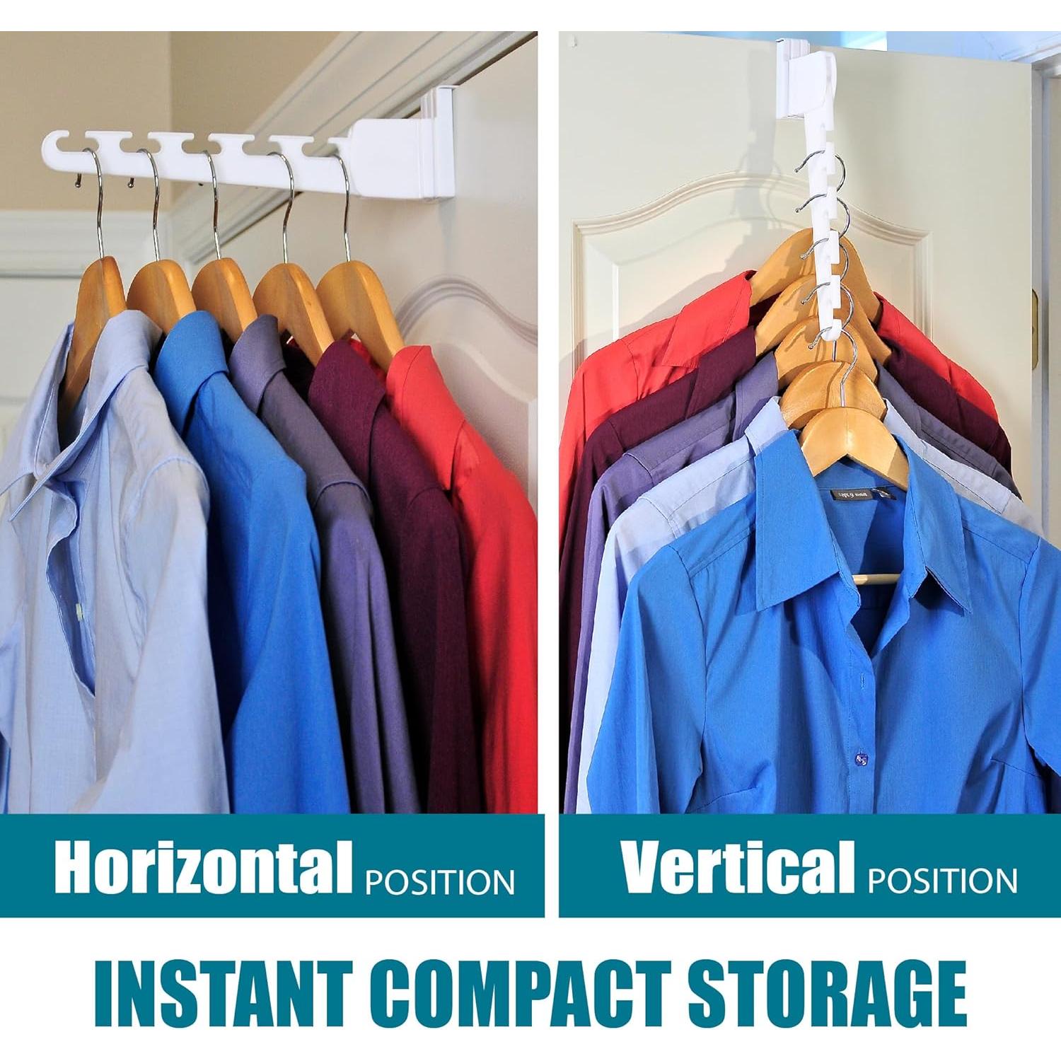 Organizador de Perchas sobre la Puerta Wonder Hanger 2-Pack Blanco